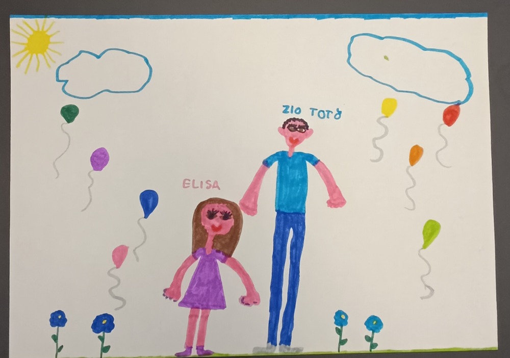 Ciao zio. Alla festa del compleanno ci siamo divertiti tanto - inviata daElisa Calati Ciao zio. Alla festa del compleanno ci siamo divertiti tanto