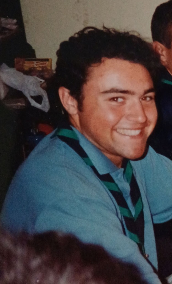 L'eterno sorriso di Denis, fin dai tempi degli scout.  1992