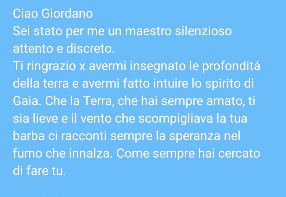 Ciao Dorina un forte abbraccio Andrea Maroè