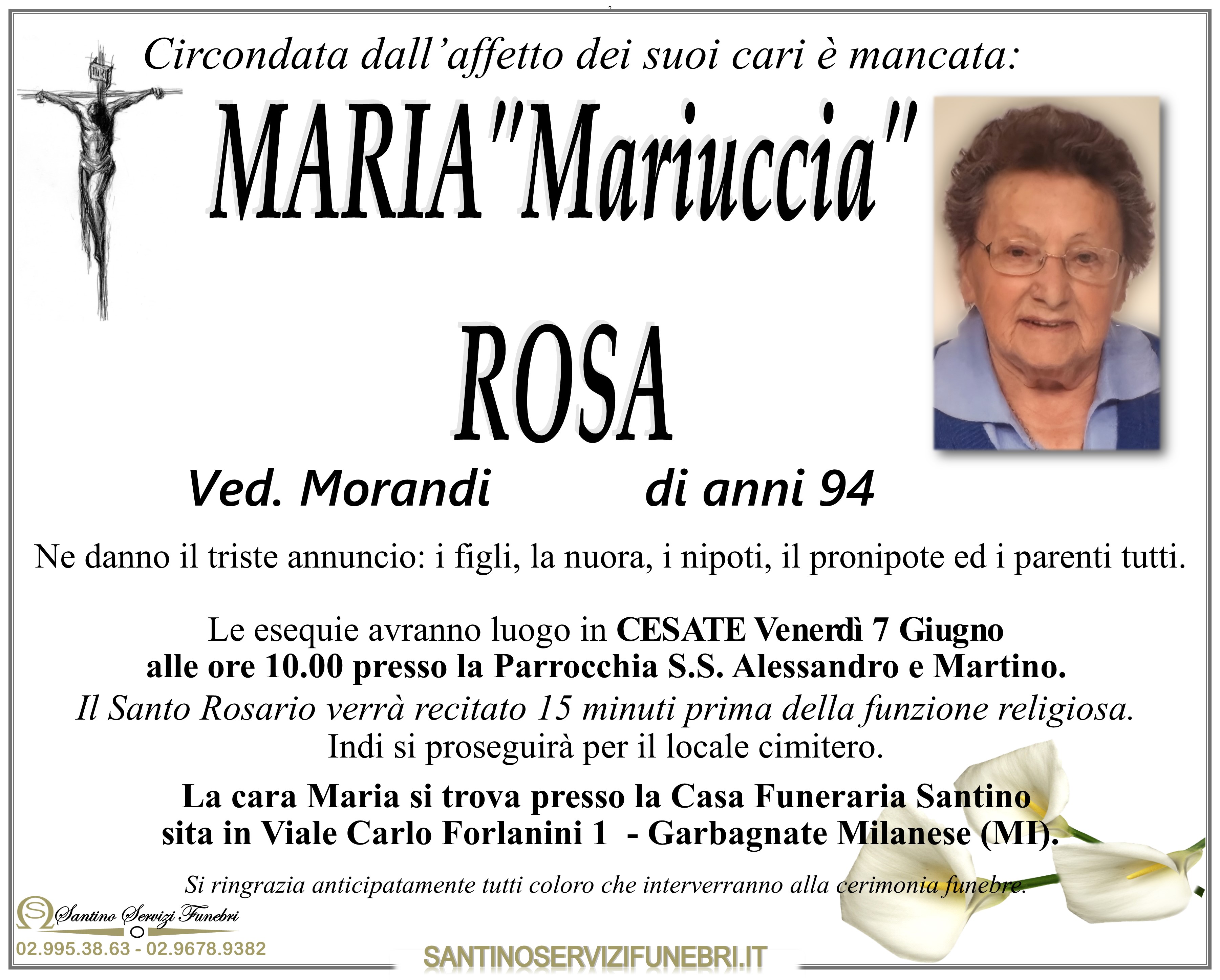MARIA "Mariuccia" ROSA