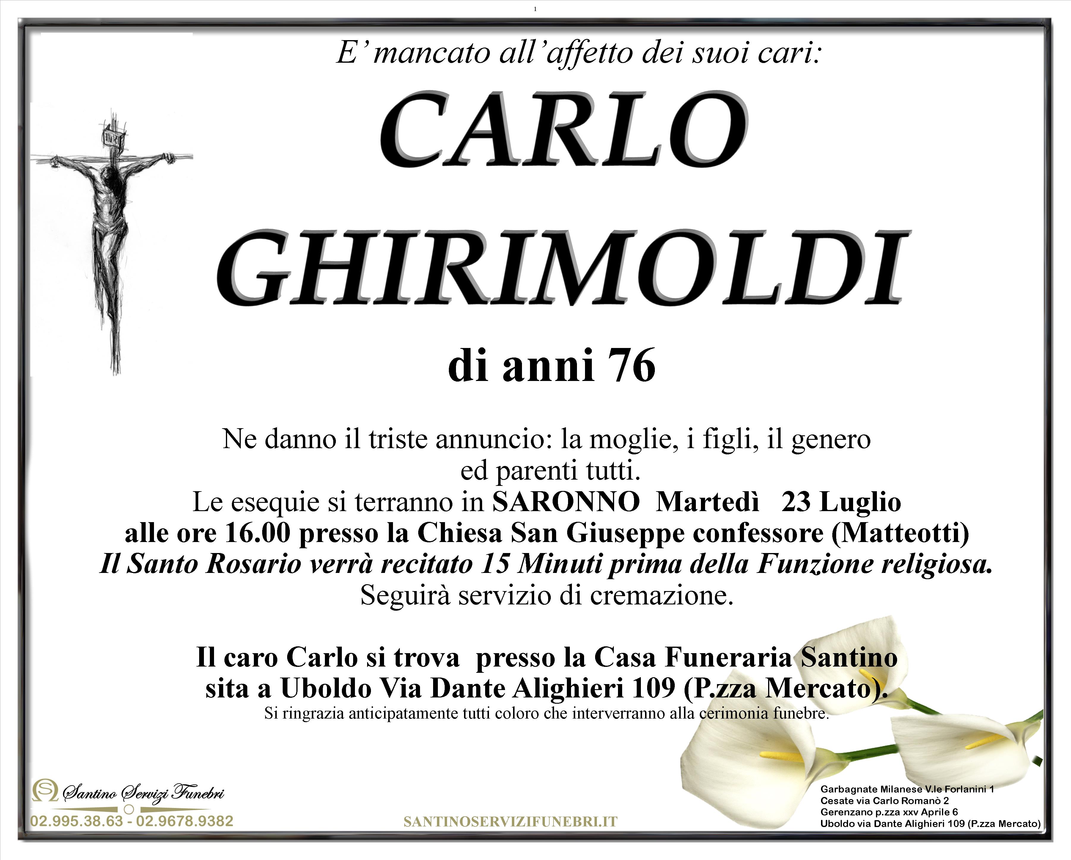 CARLO GHIRIMOLDI