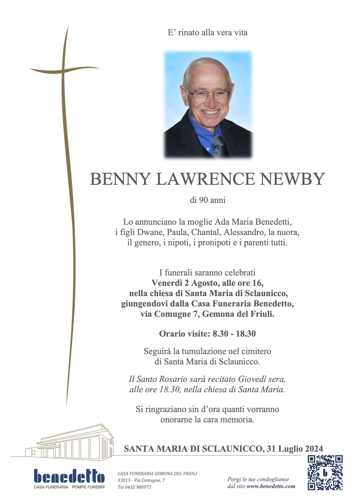 BENNY LAURENCE NEWBY