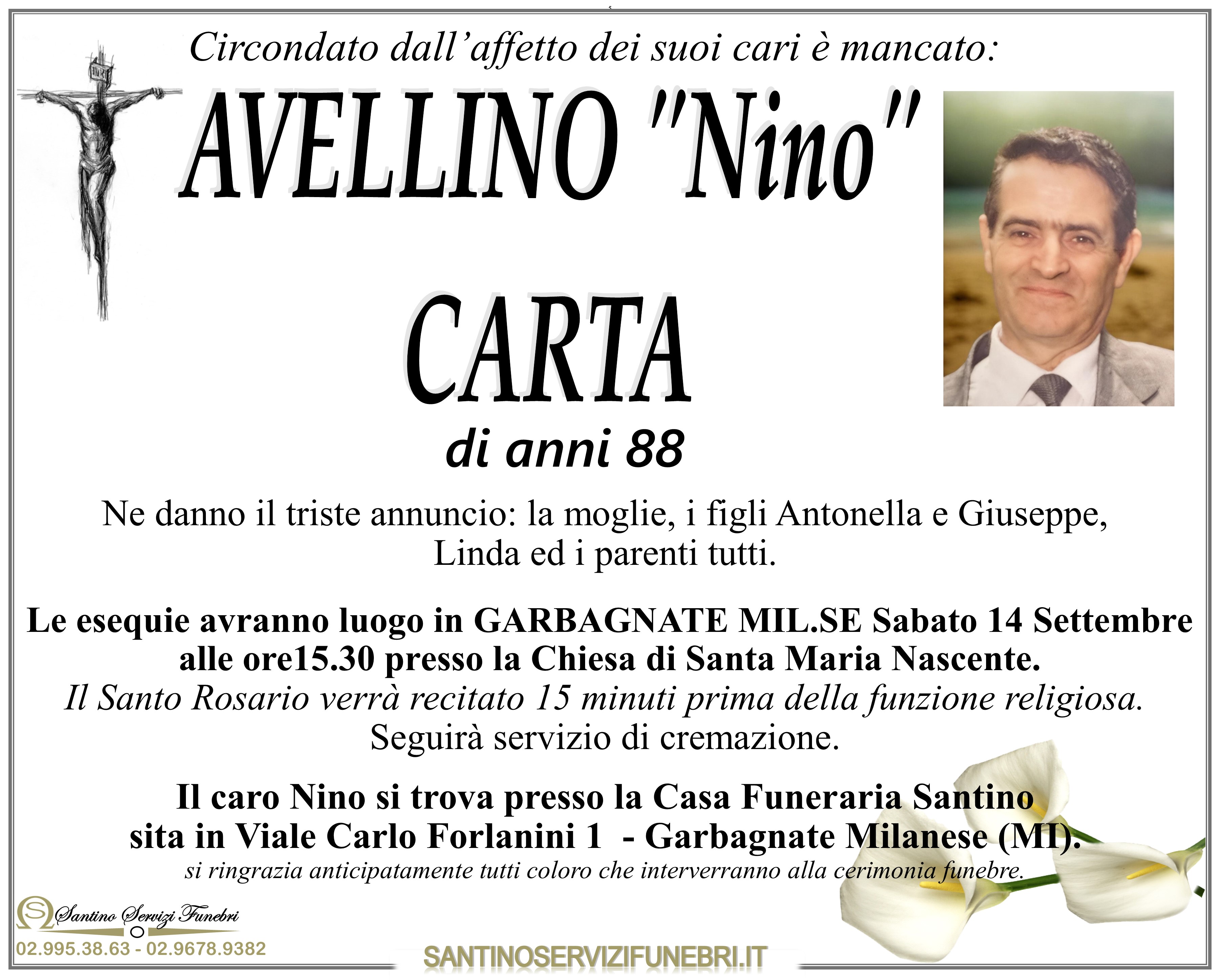 AVELLINO "Nino" CARTA