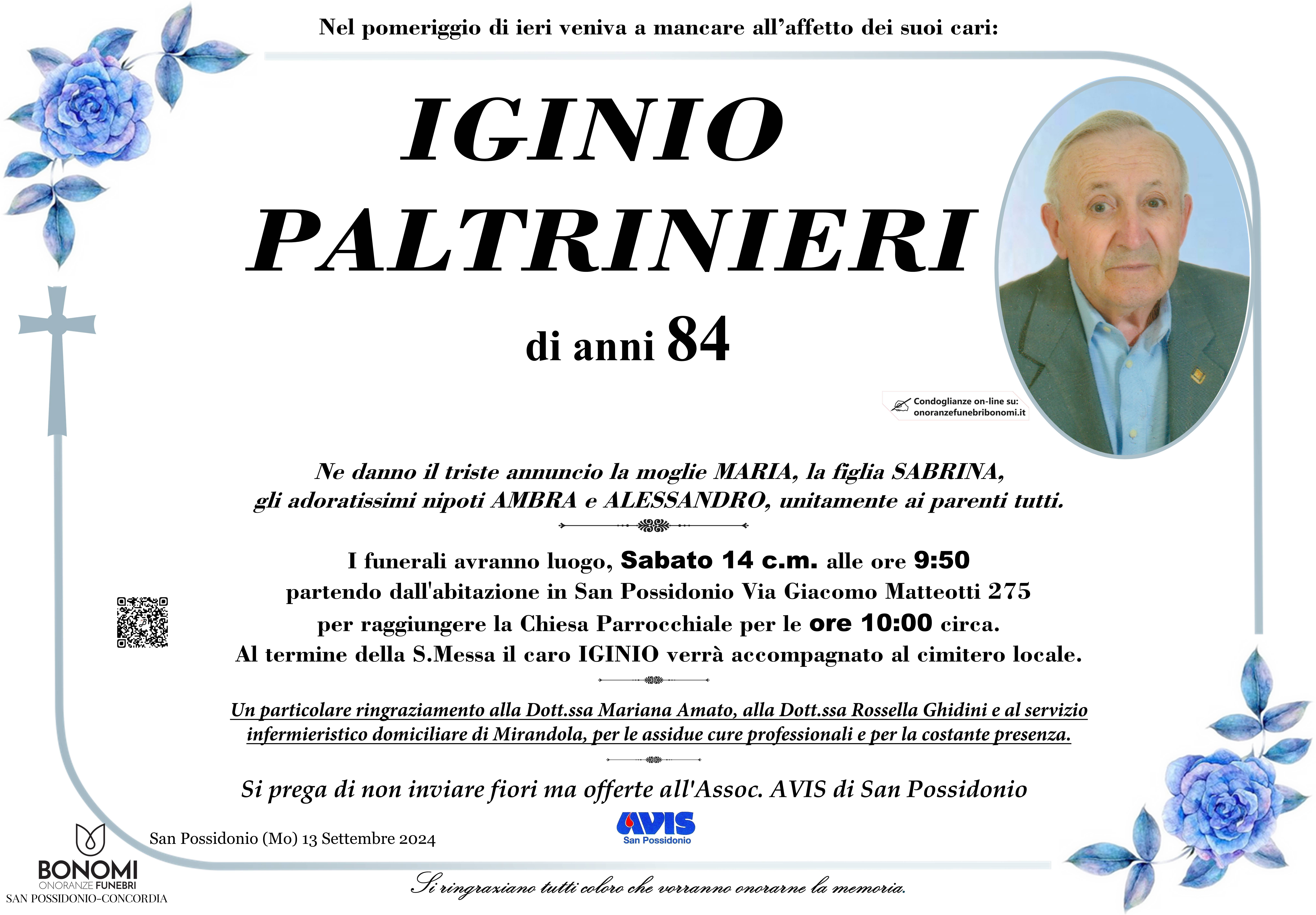 IGINIO PALTRINIERI