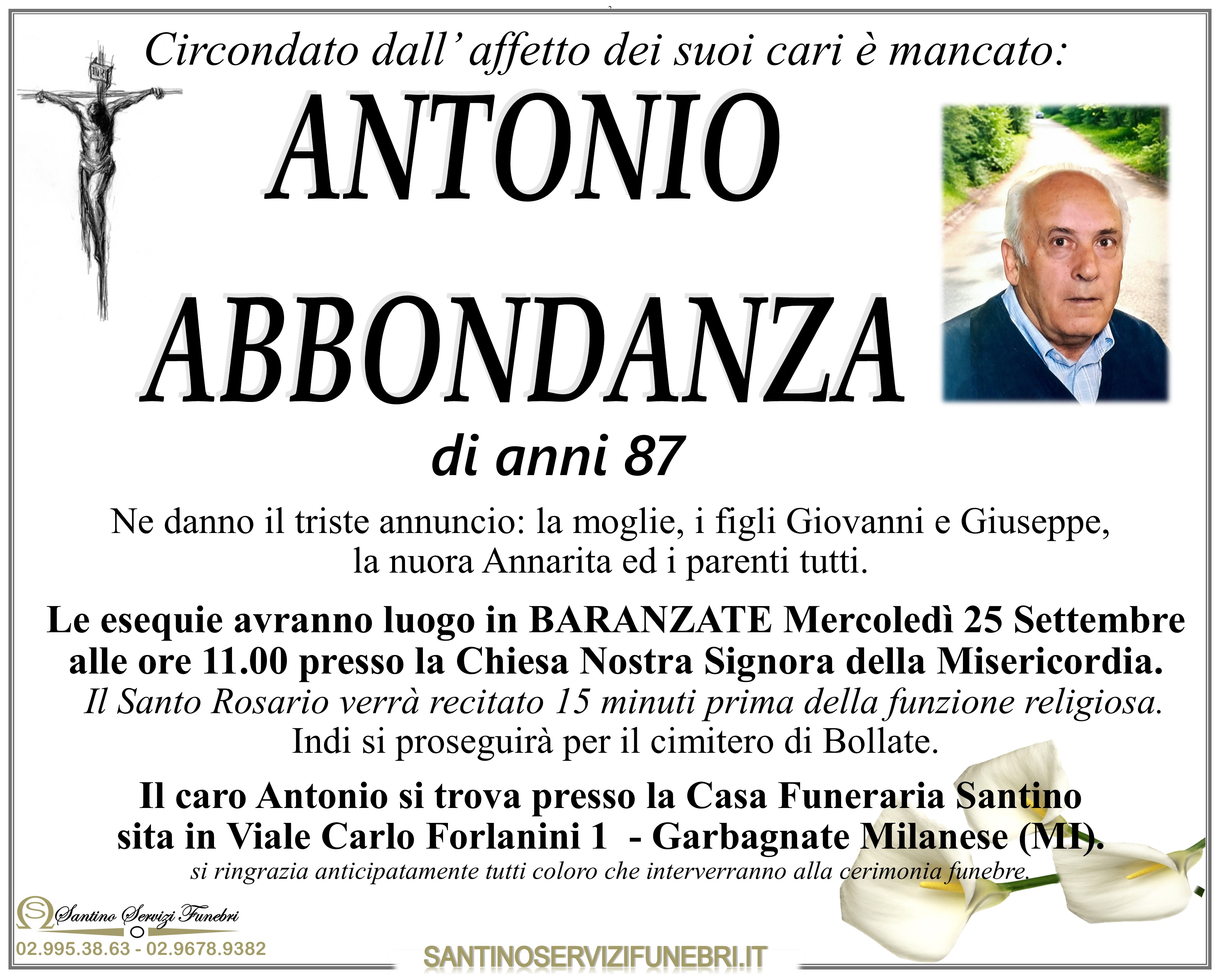 ANTONIO ABBONDANZA