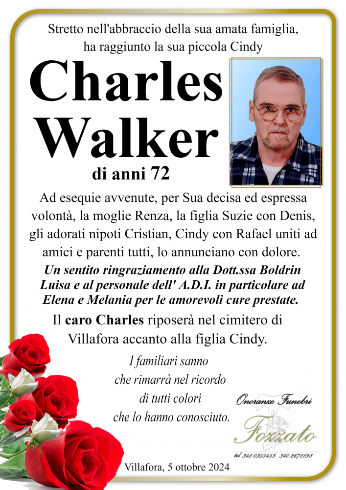 CHARLES WALKER