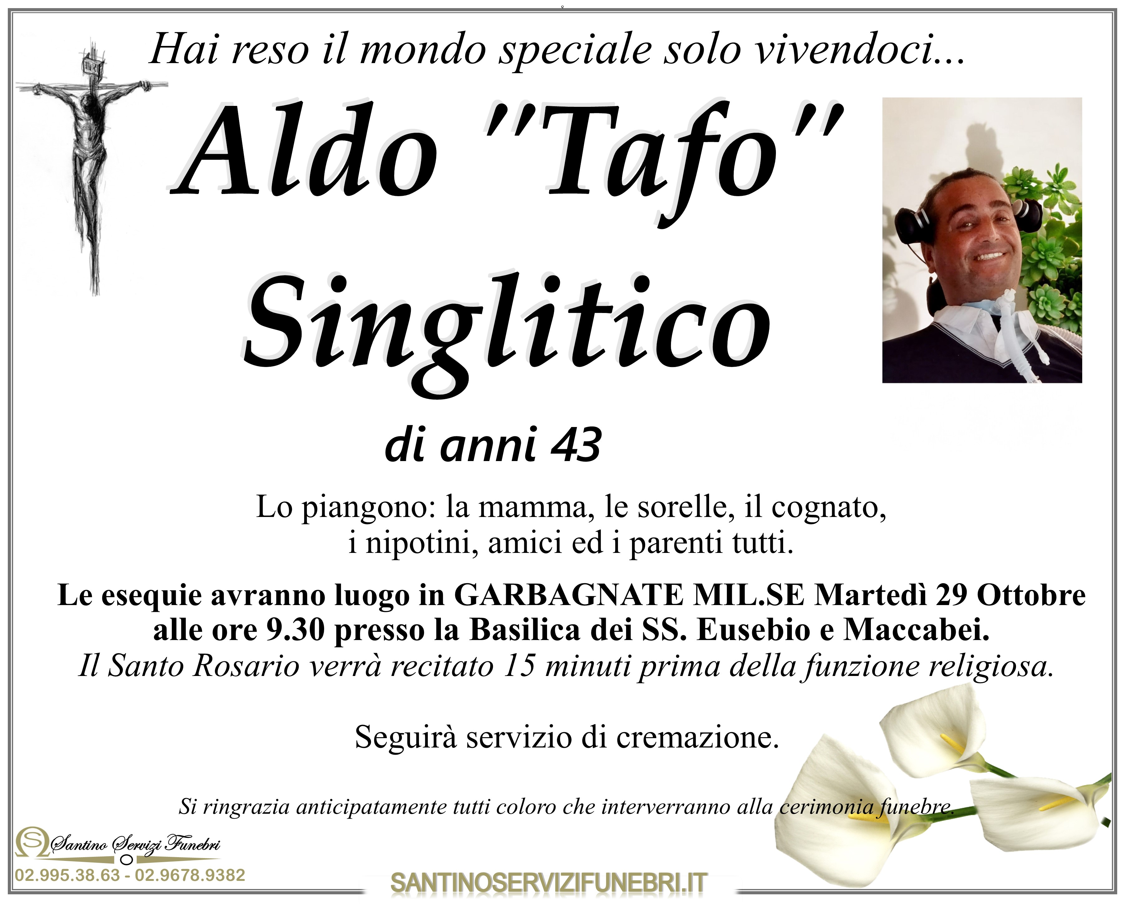 ALDO VALERIO SINGLITICO