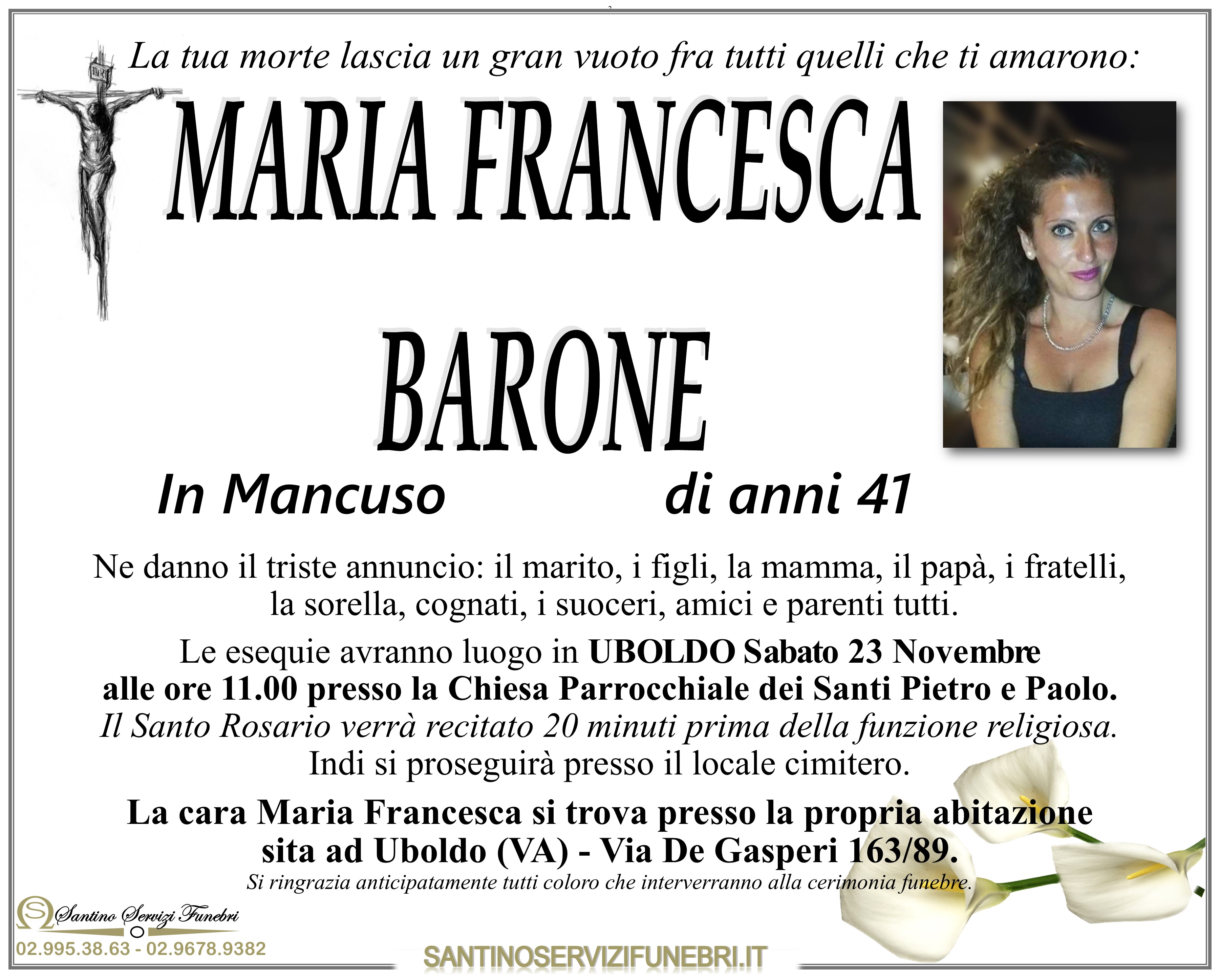 MARIA FRANCESCA BARONE