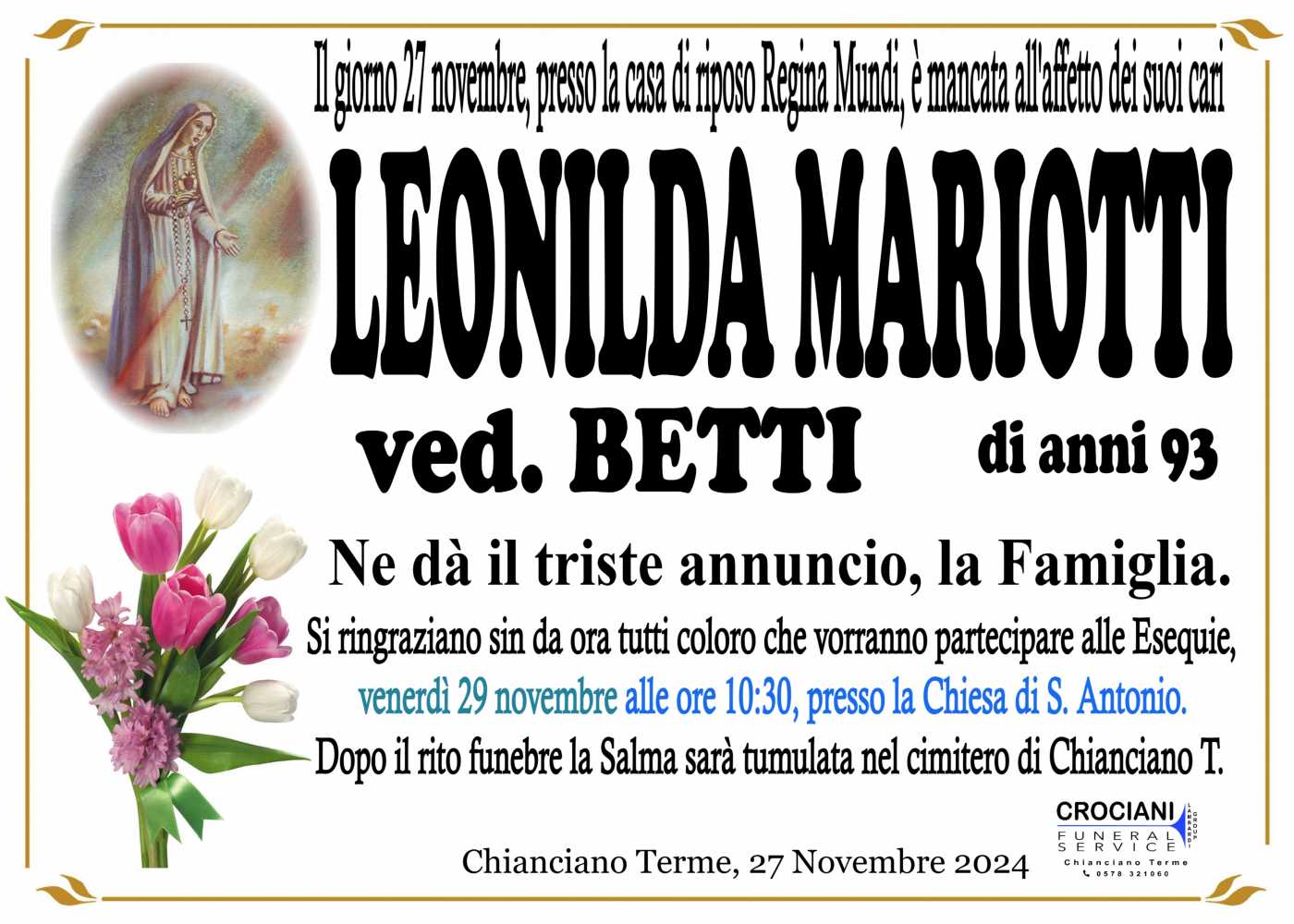 LEONILDA MARIOTTI
