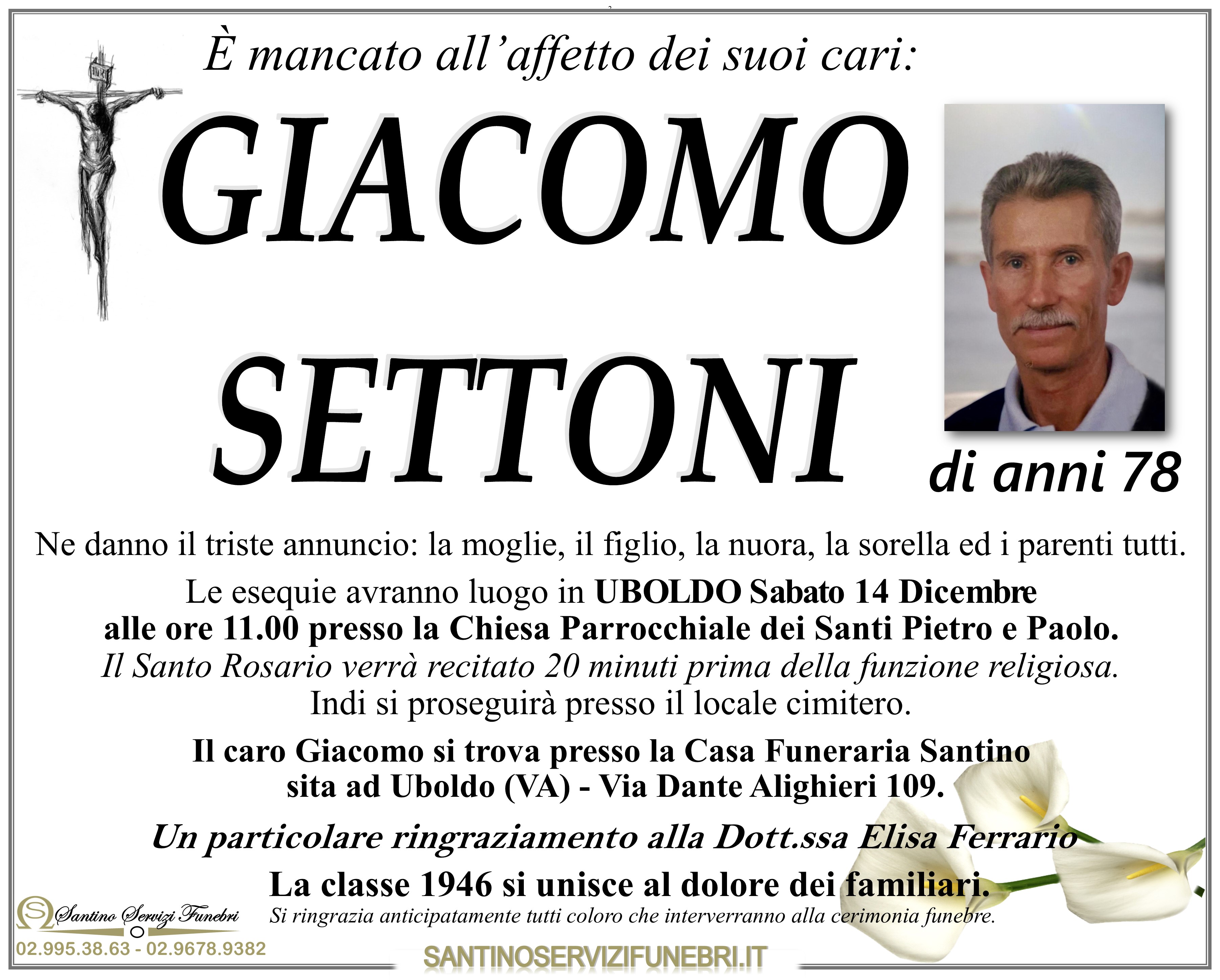 GIACOMO SETTONI
