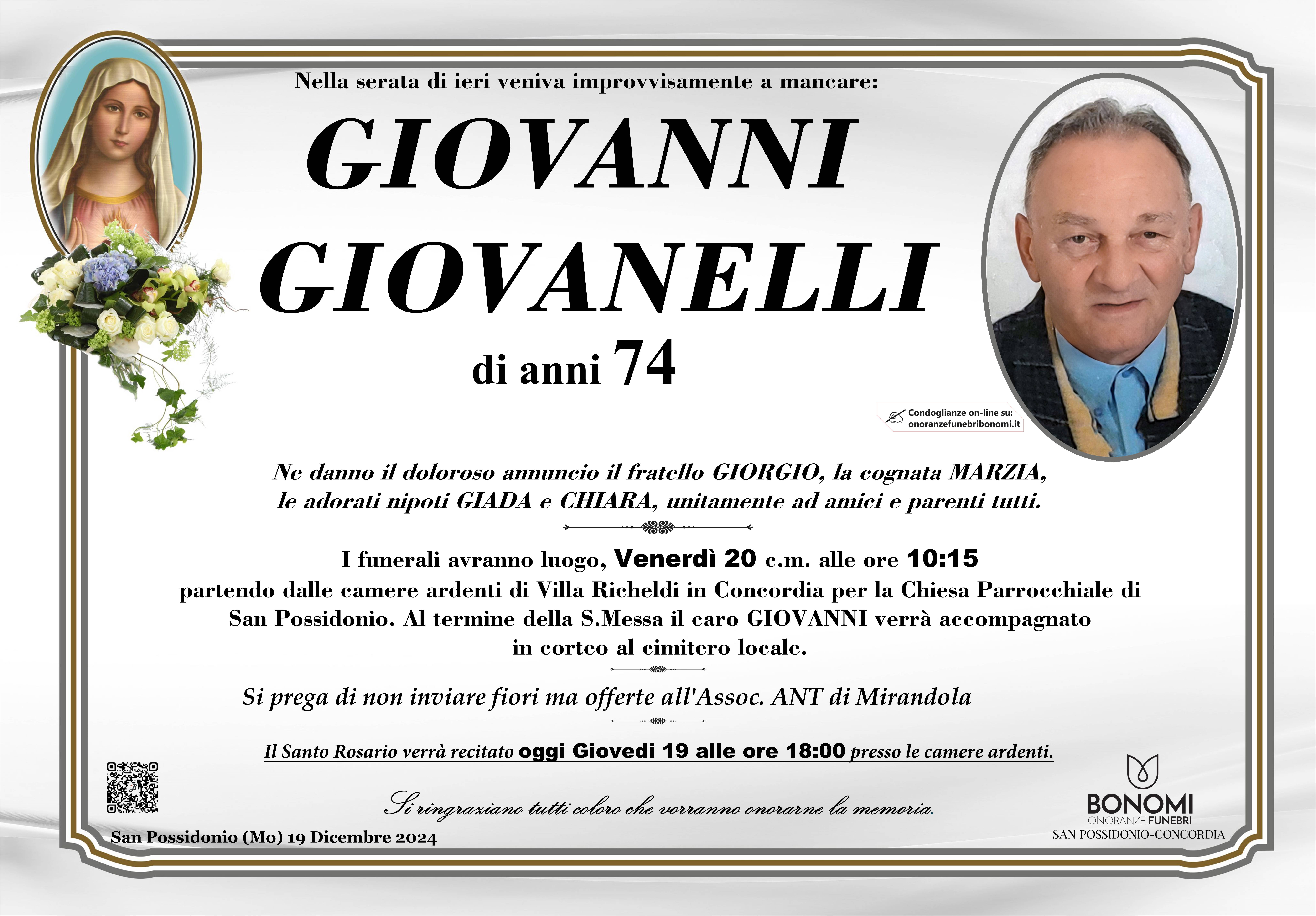 GIOVANNI GIOVANELLI