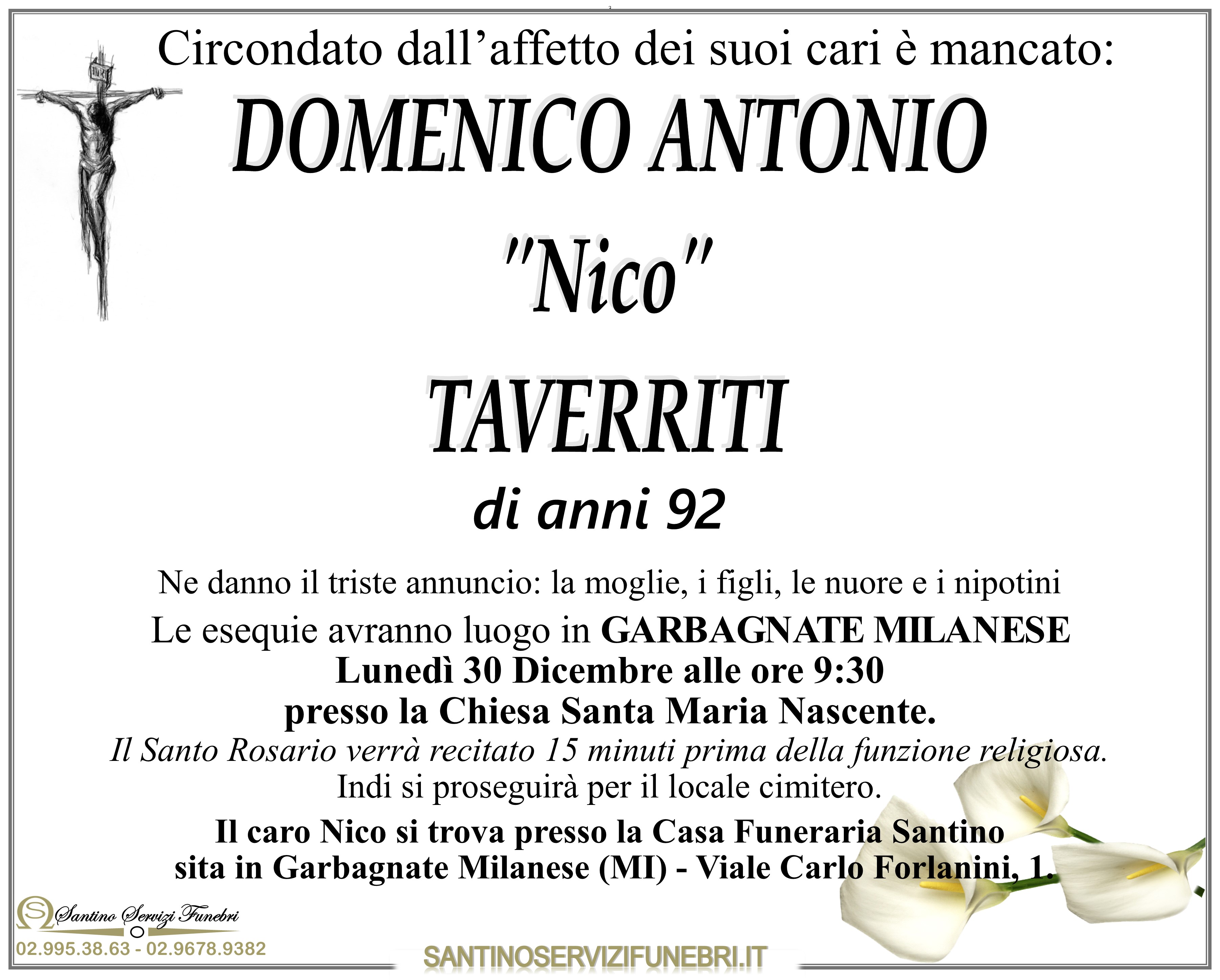 DOMENICO ANTONIO TAVERRITI