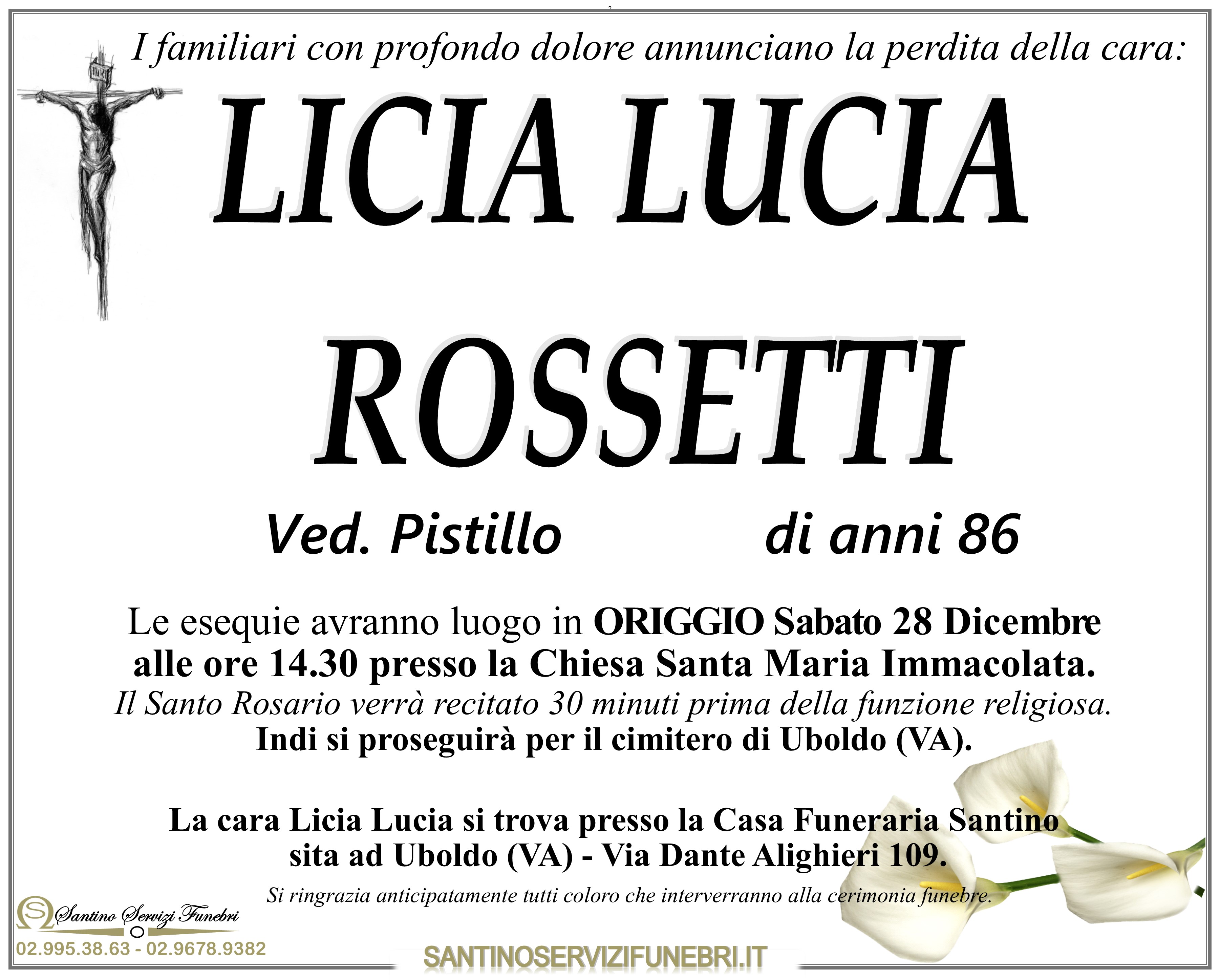 LICIA LUCIA ROSSETTI