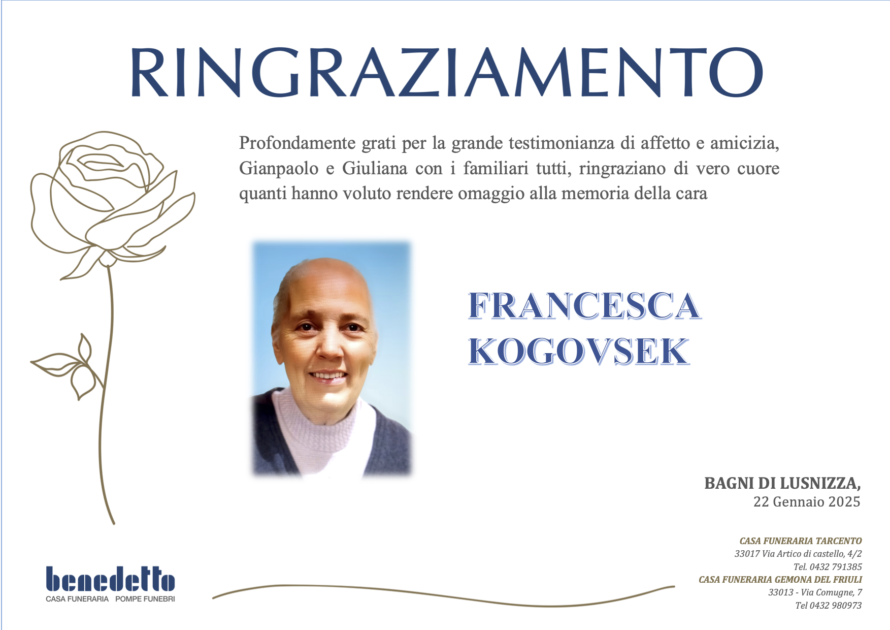 FRANCESCA KOGOVSEK