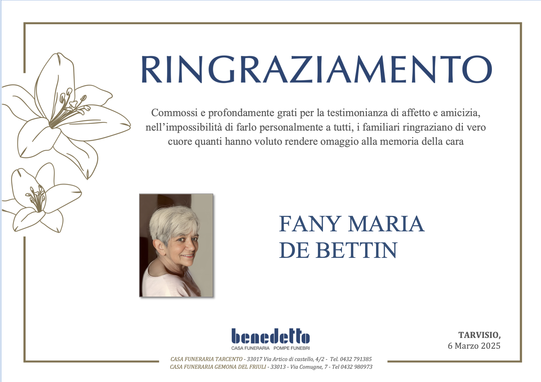 FANY MARIA DE BETTIN