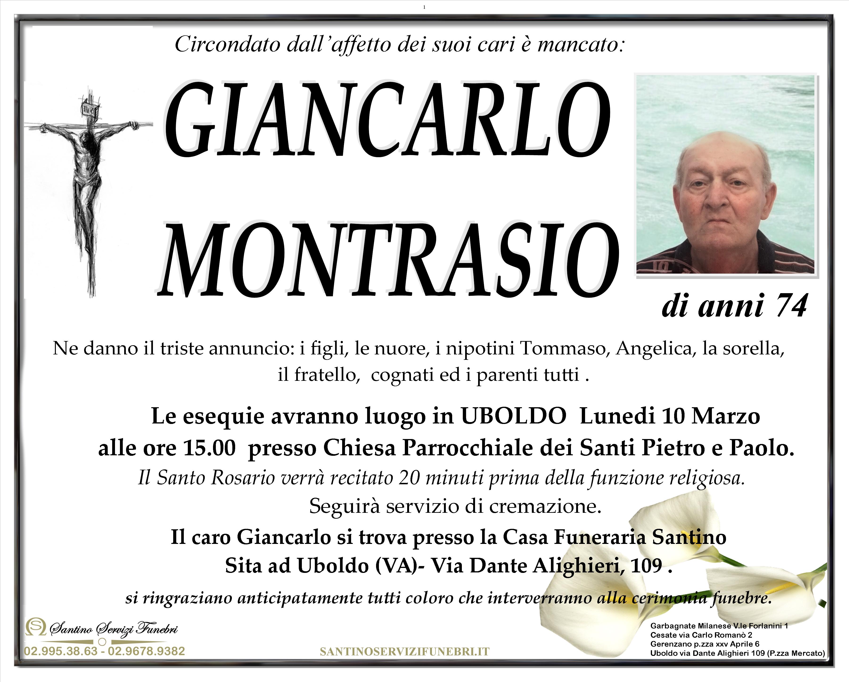 GIANCARLO MONTRASIO