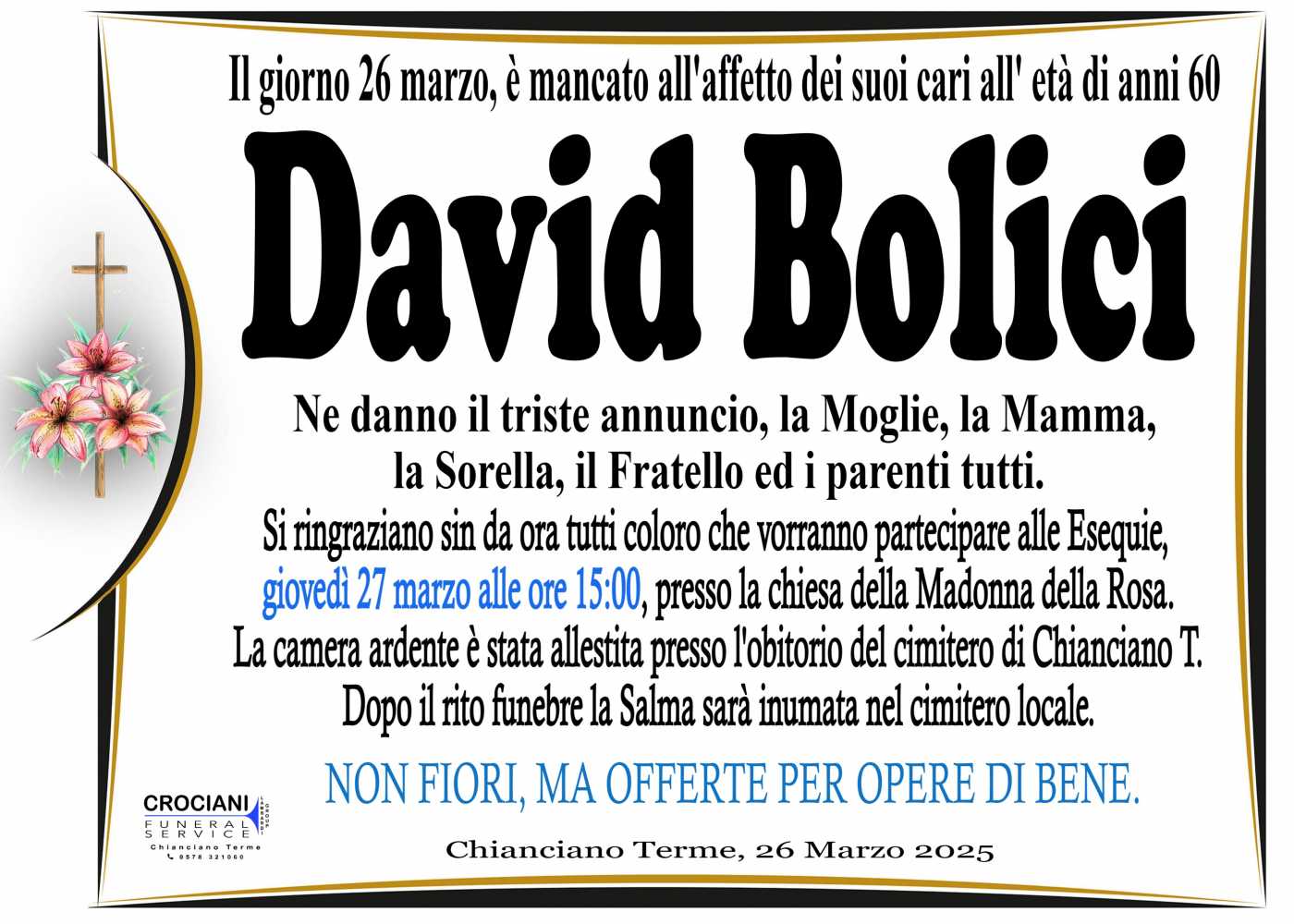 DAVID BOLICI