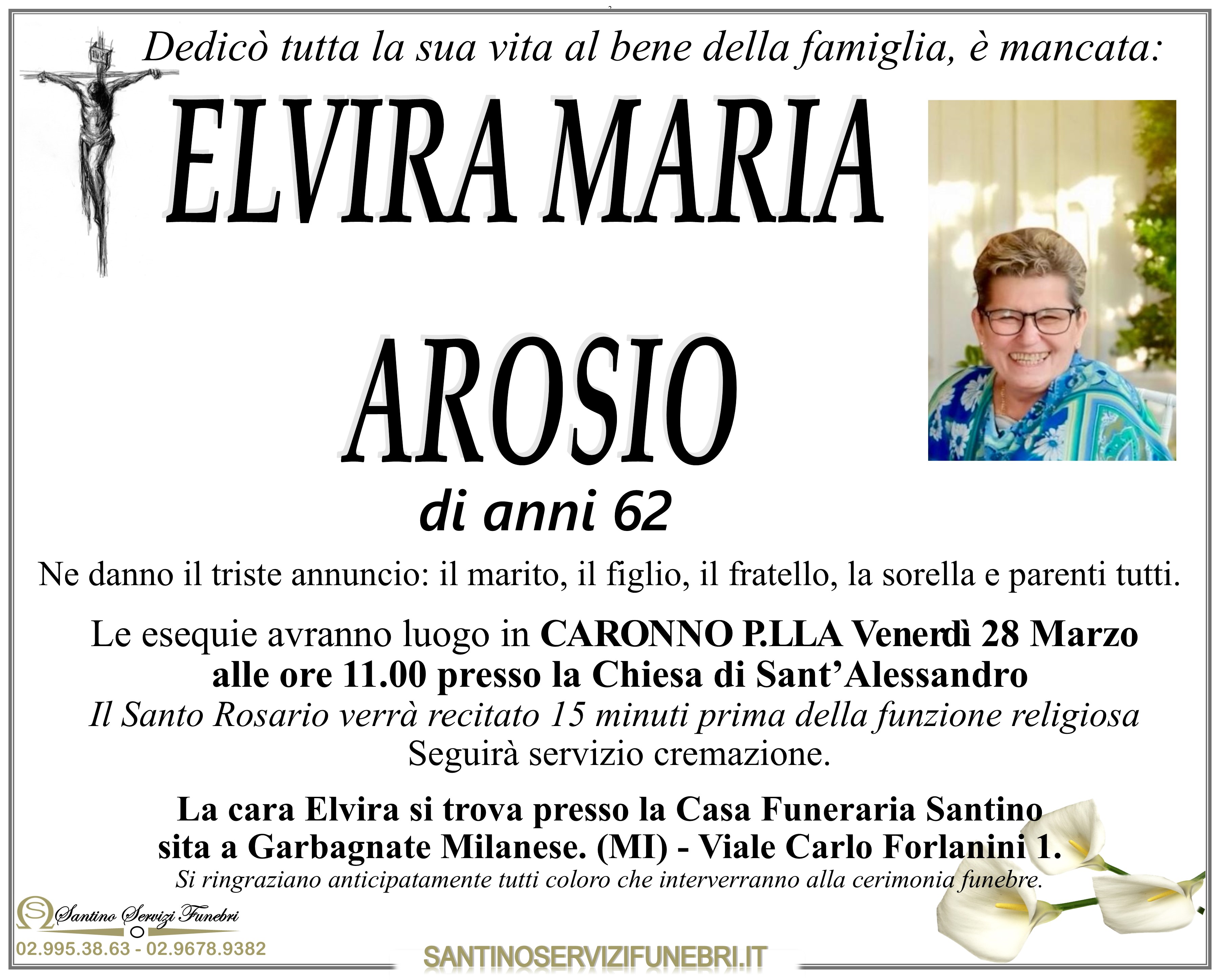 ELVIRA MARIA AROSIO