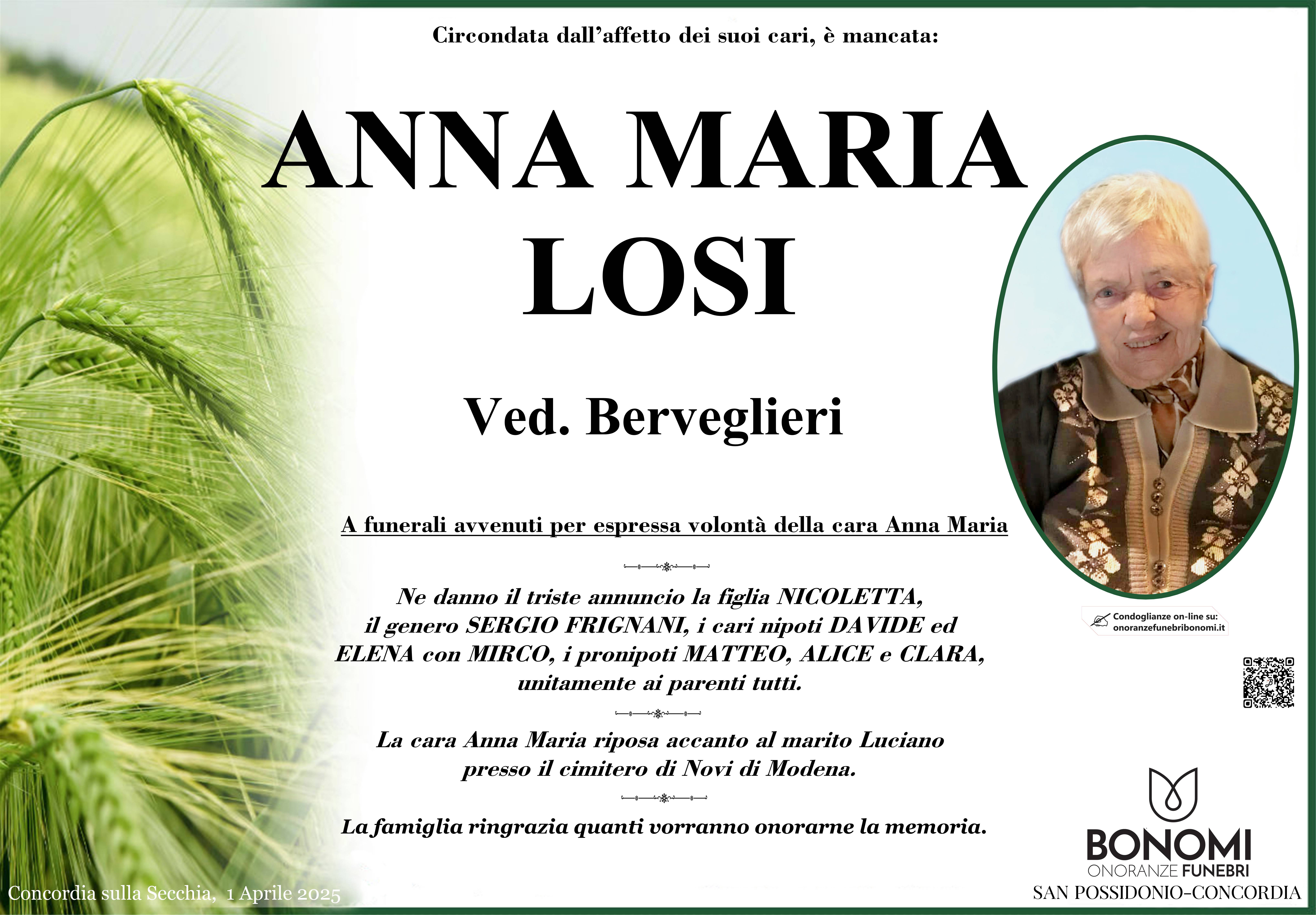 ANNA MARIA LOSI