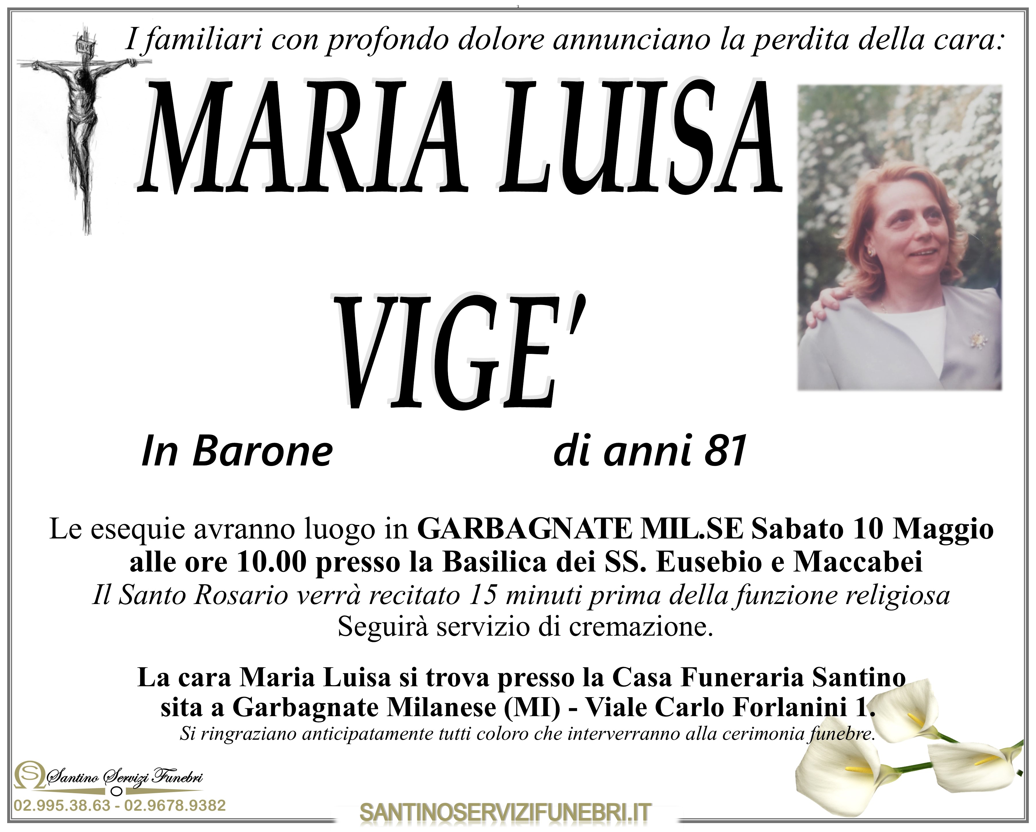 MARIA LUISA VIGE'
