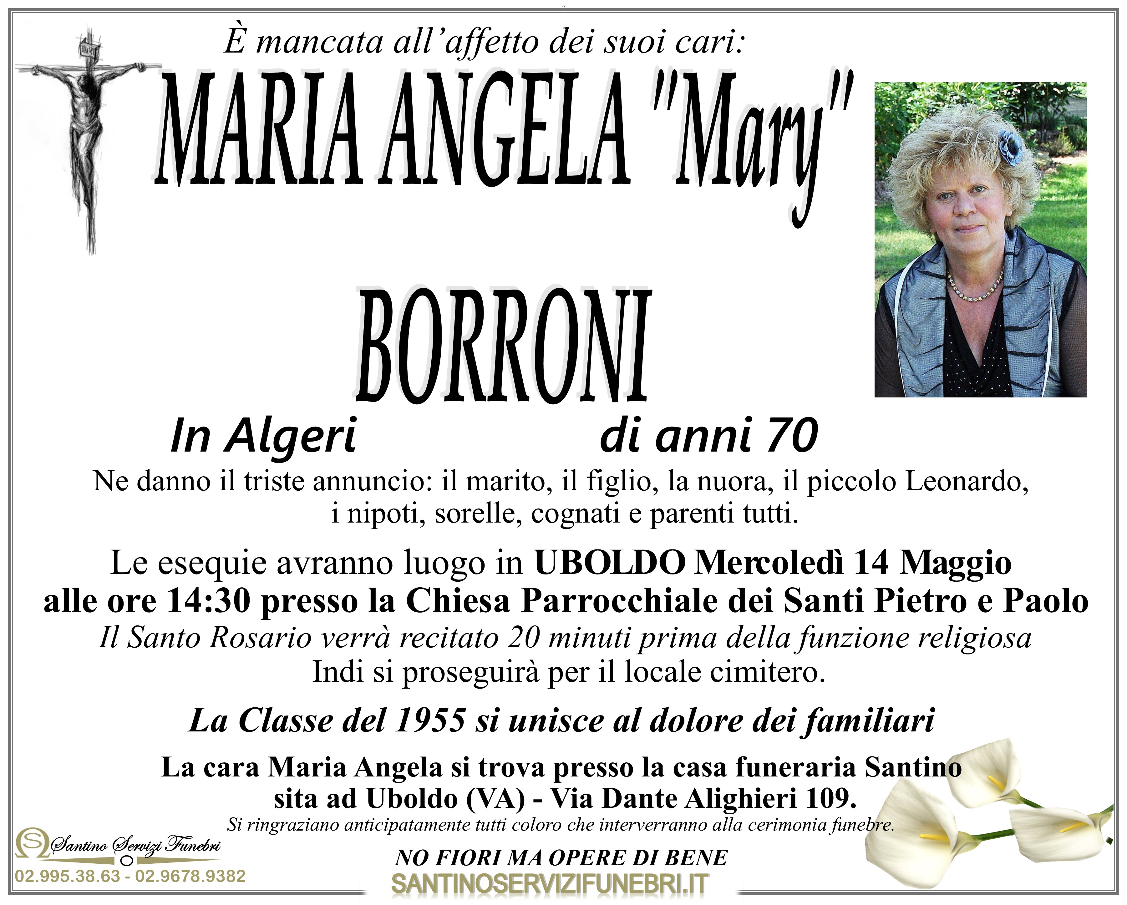 MARIA ANGELA "Mary" BORRONI