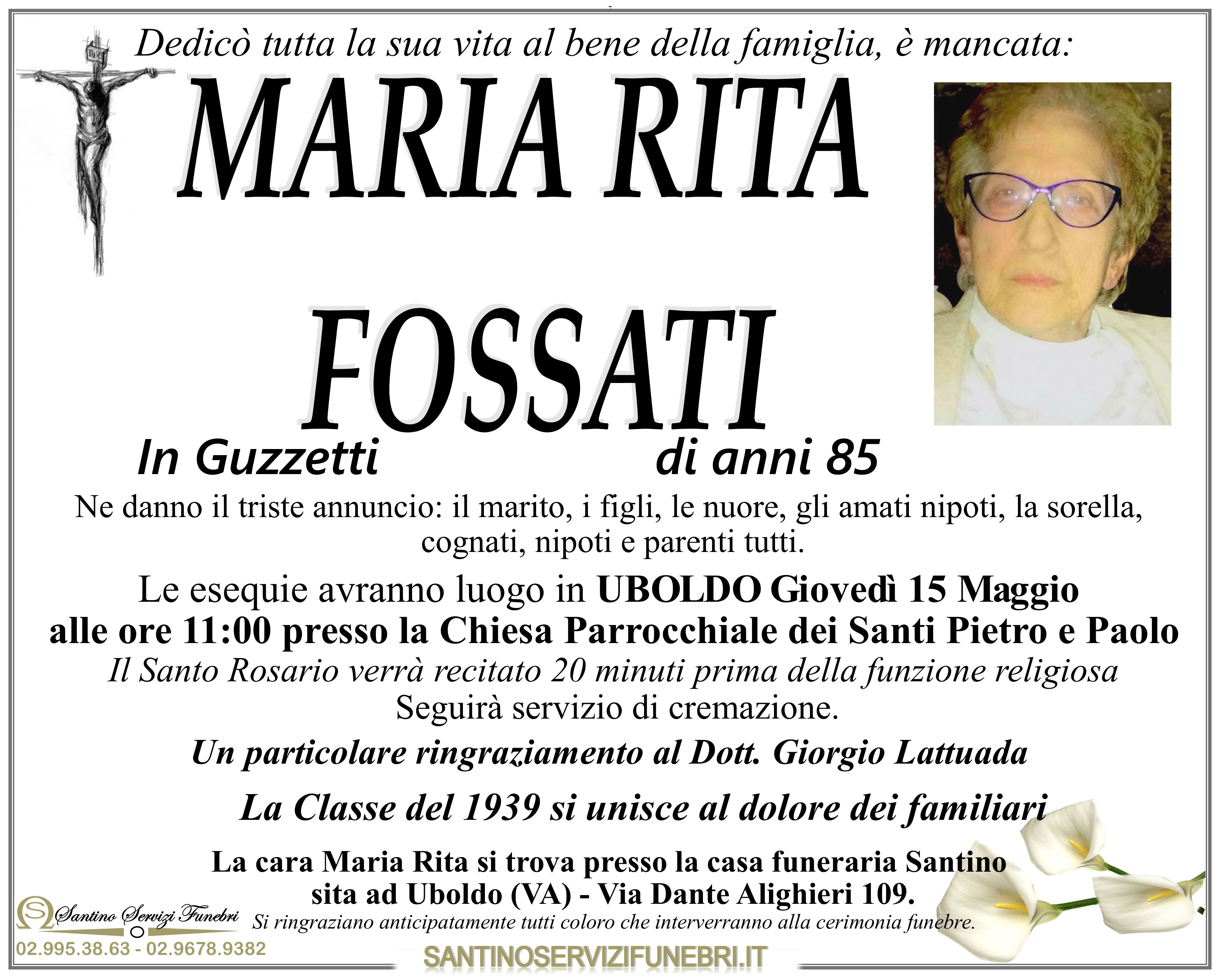 FOSSATI MARIA RITA