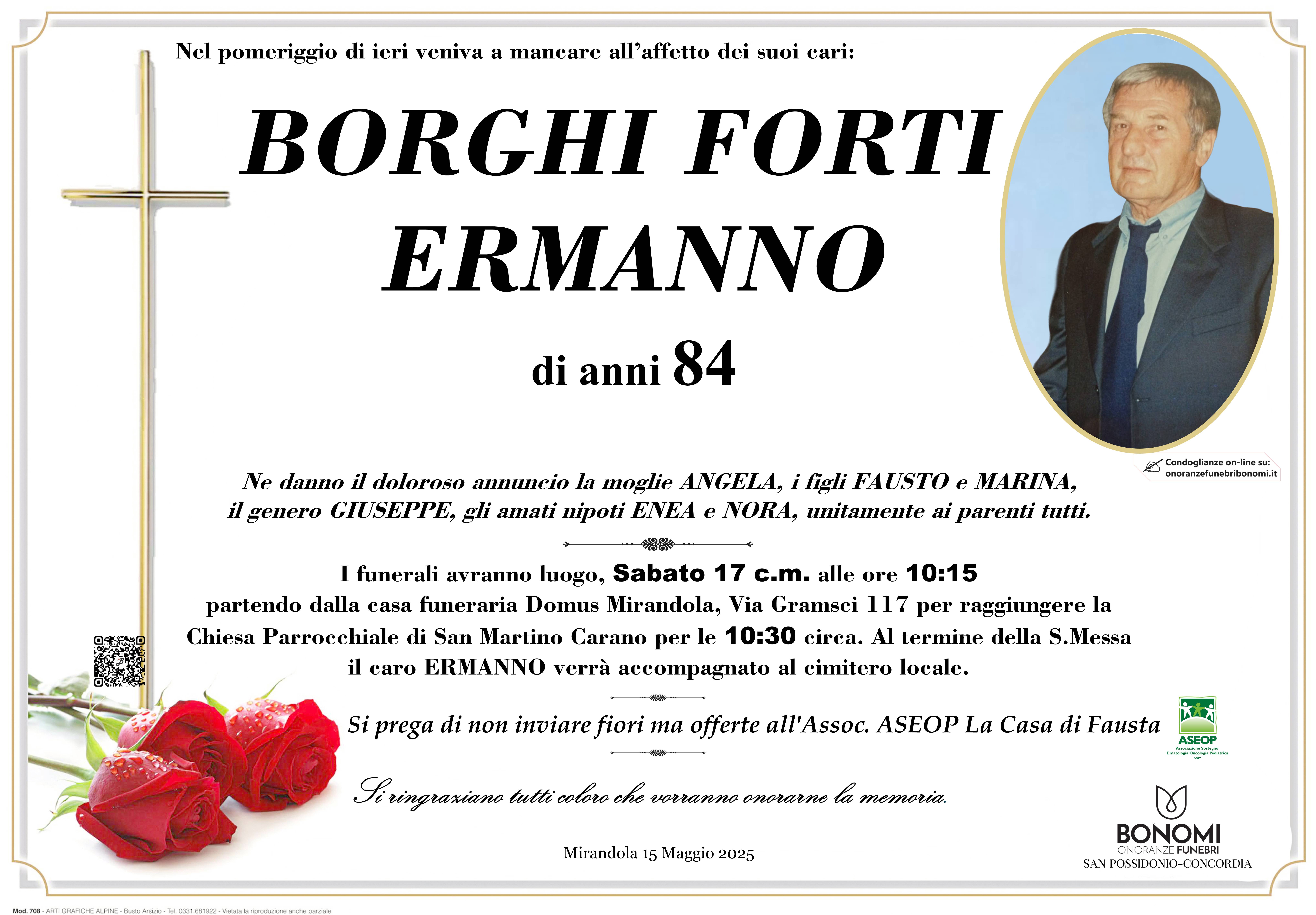 ERMANNO BORGHI FORTI