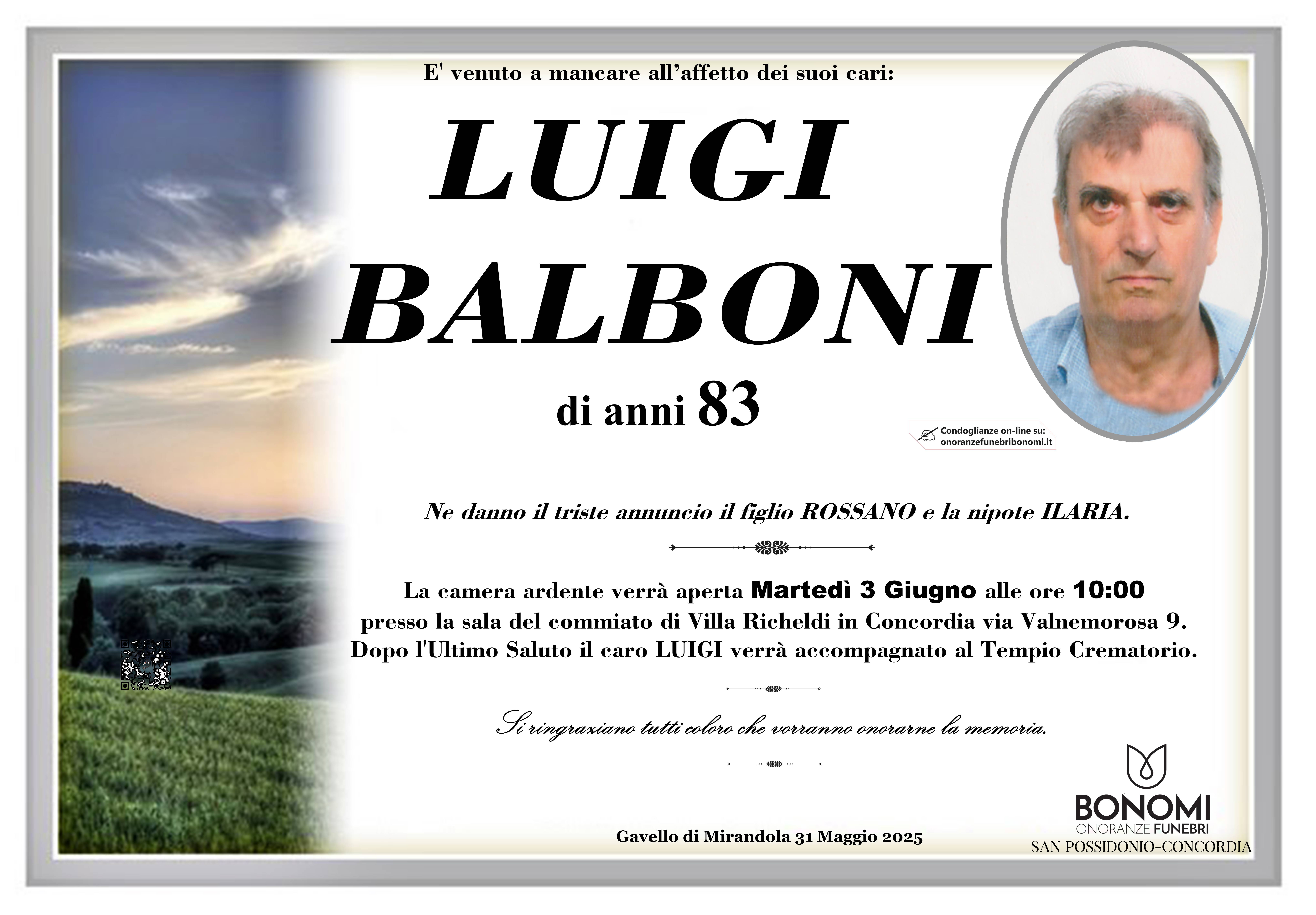 LUIGI BALBONI