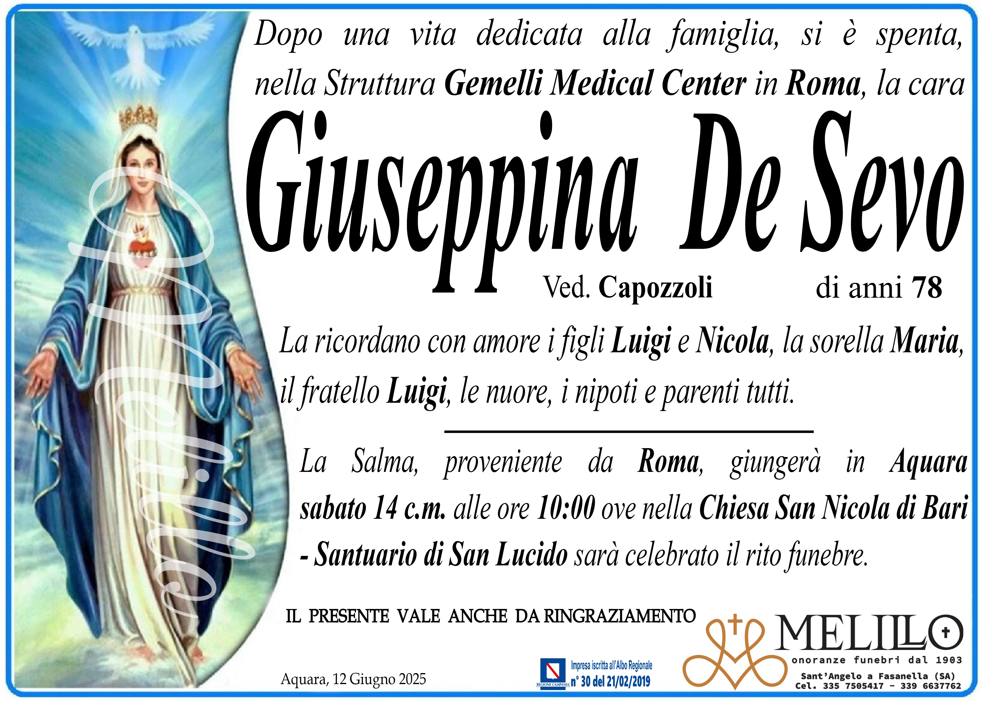 GIUSEPPINA DE SEVO