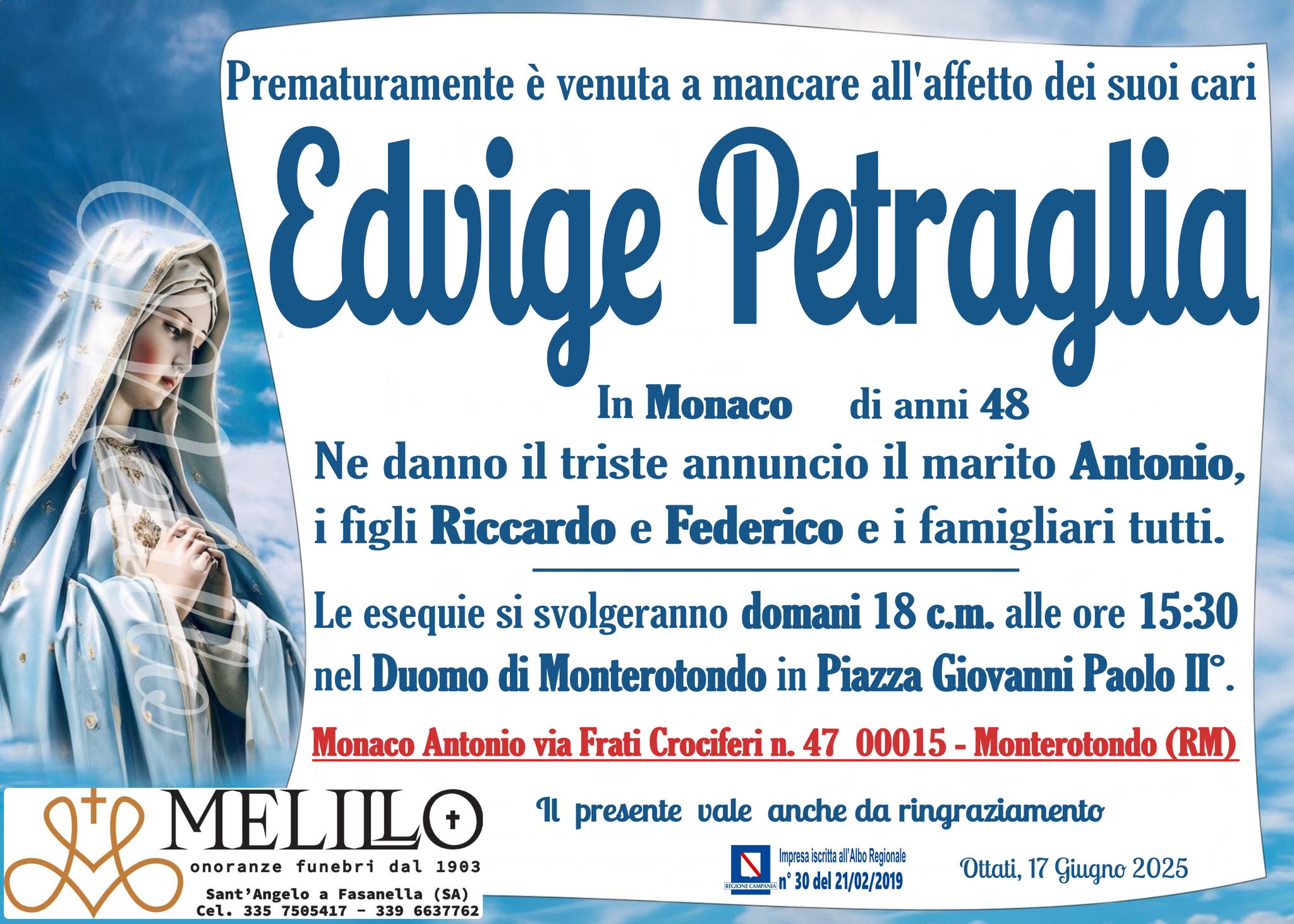 EDVIGE PETRAGLIA