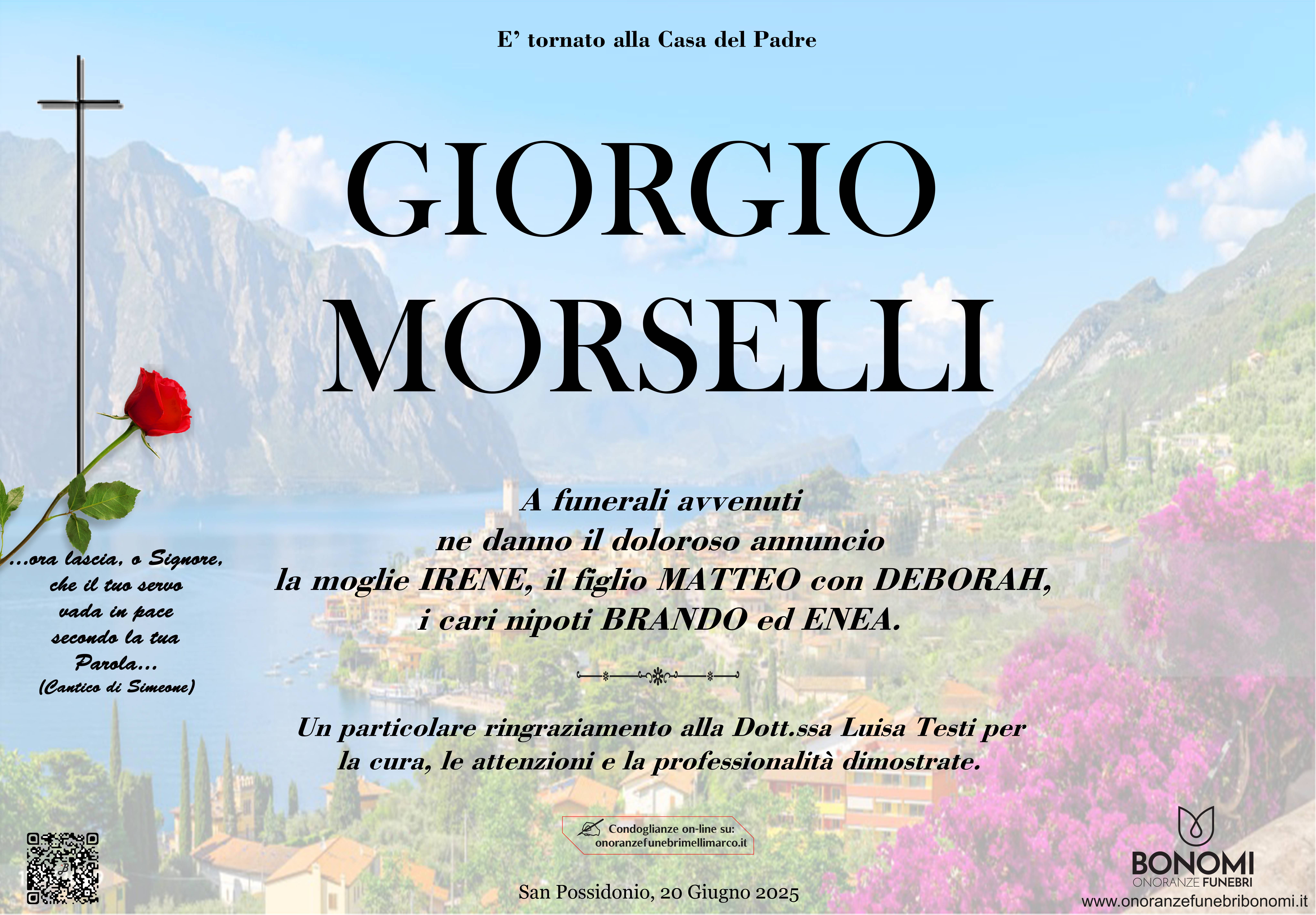 GIORGIO MORSELLI