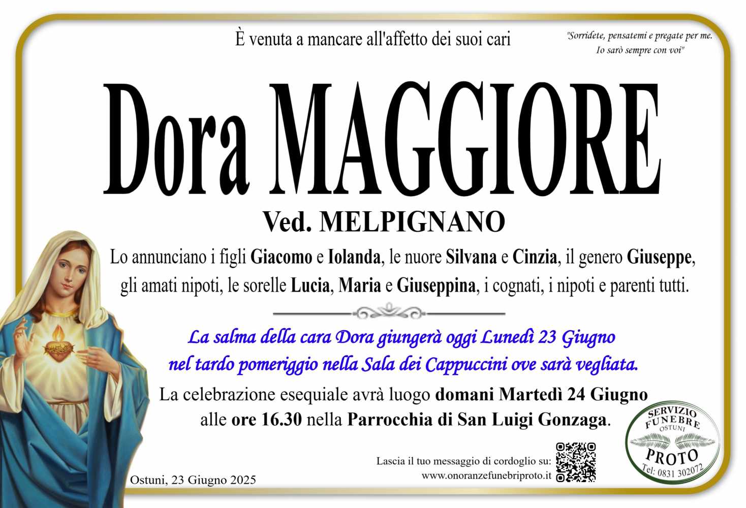 MARIA ADDOLORATA MAGGIORE