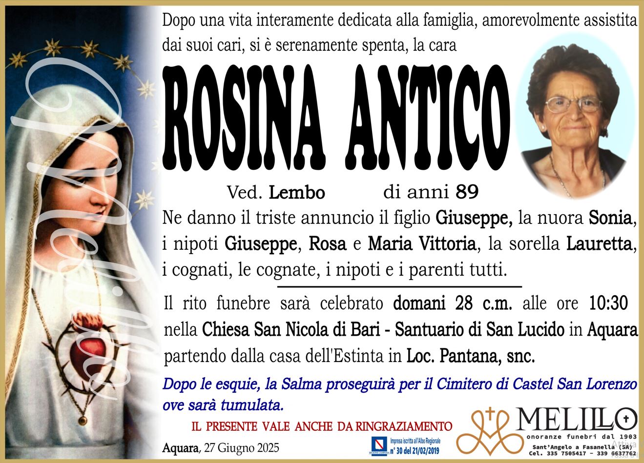 ROSINA ANTICO