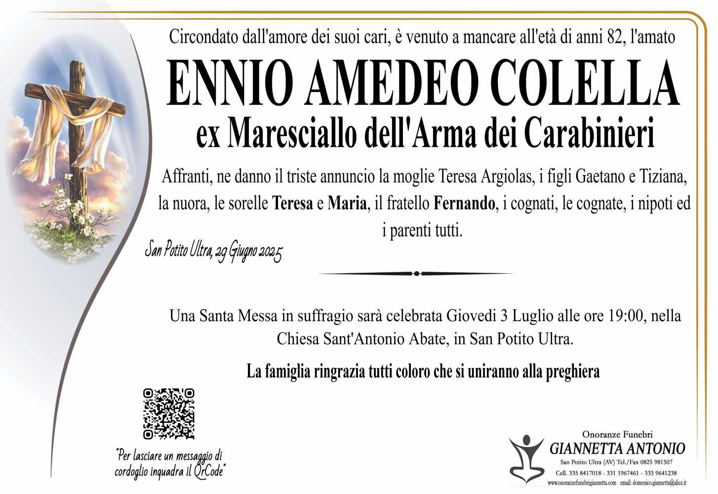 ENNIO AMEDEO COLELLA
