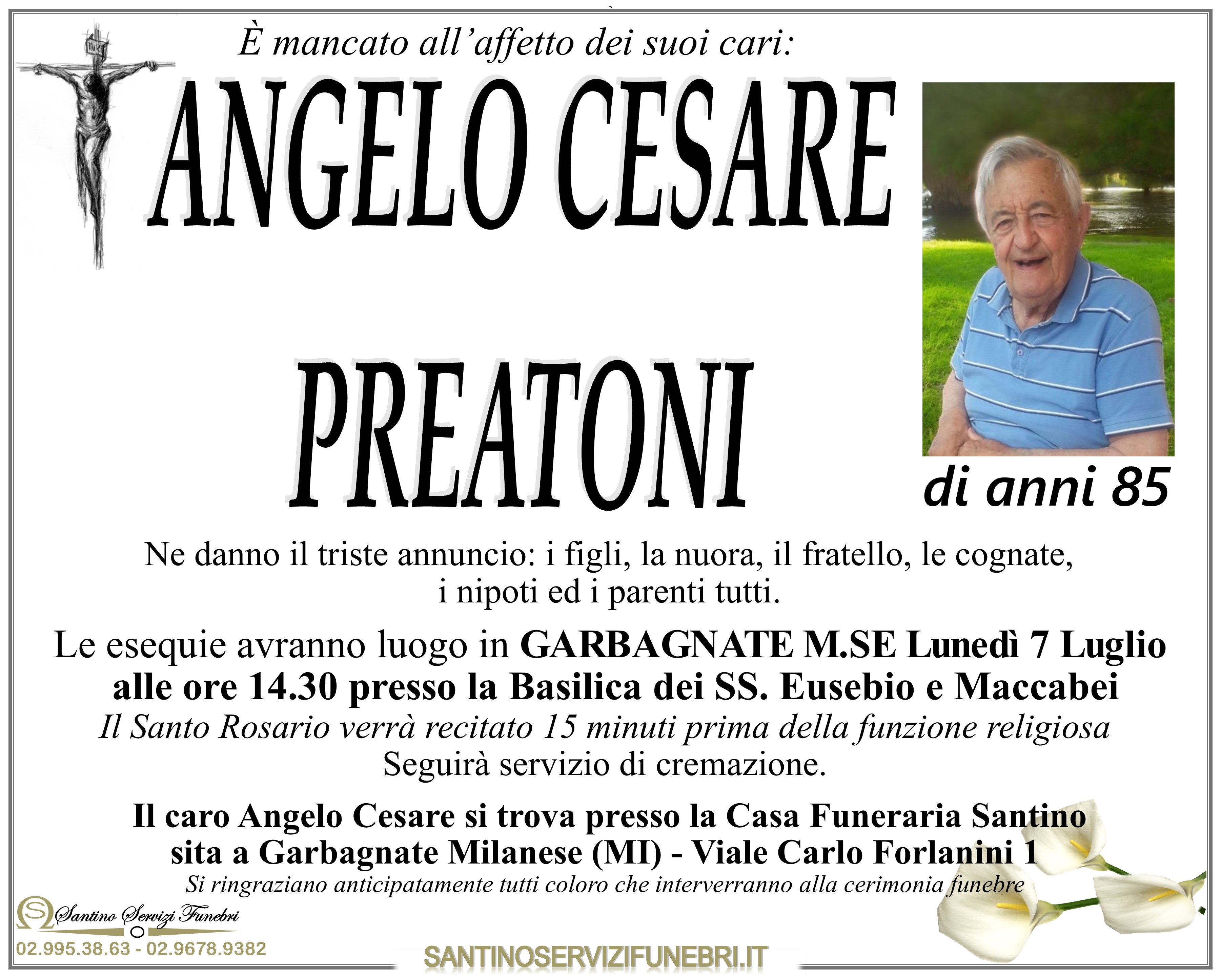 ANGELO CESARE PREATONI