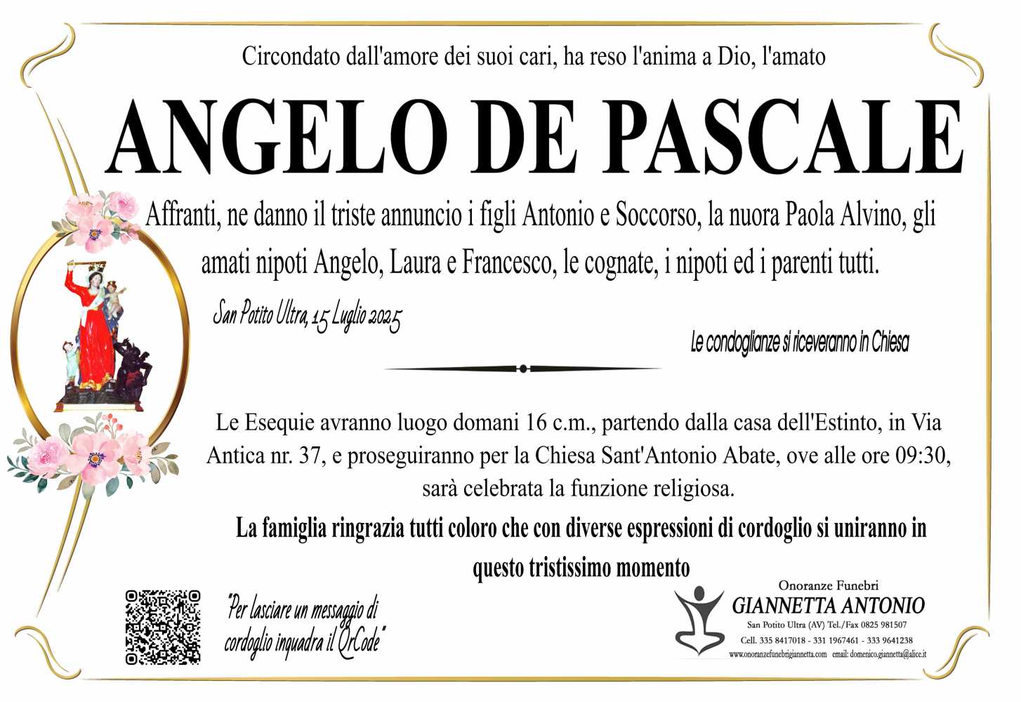 ANGELO DE PASCALE