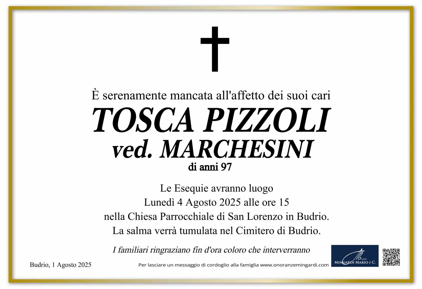 TOSCA PIZZOLI