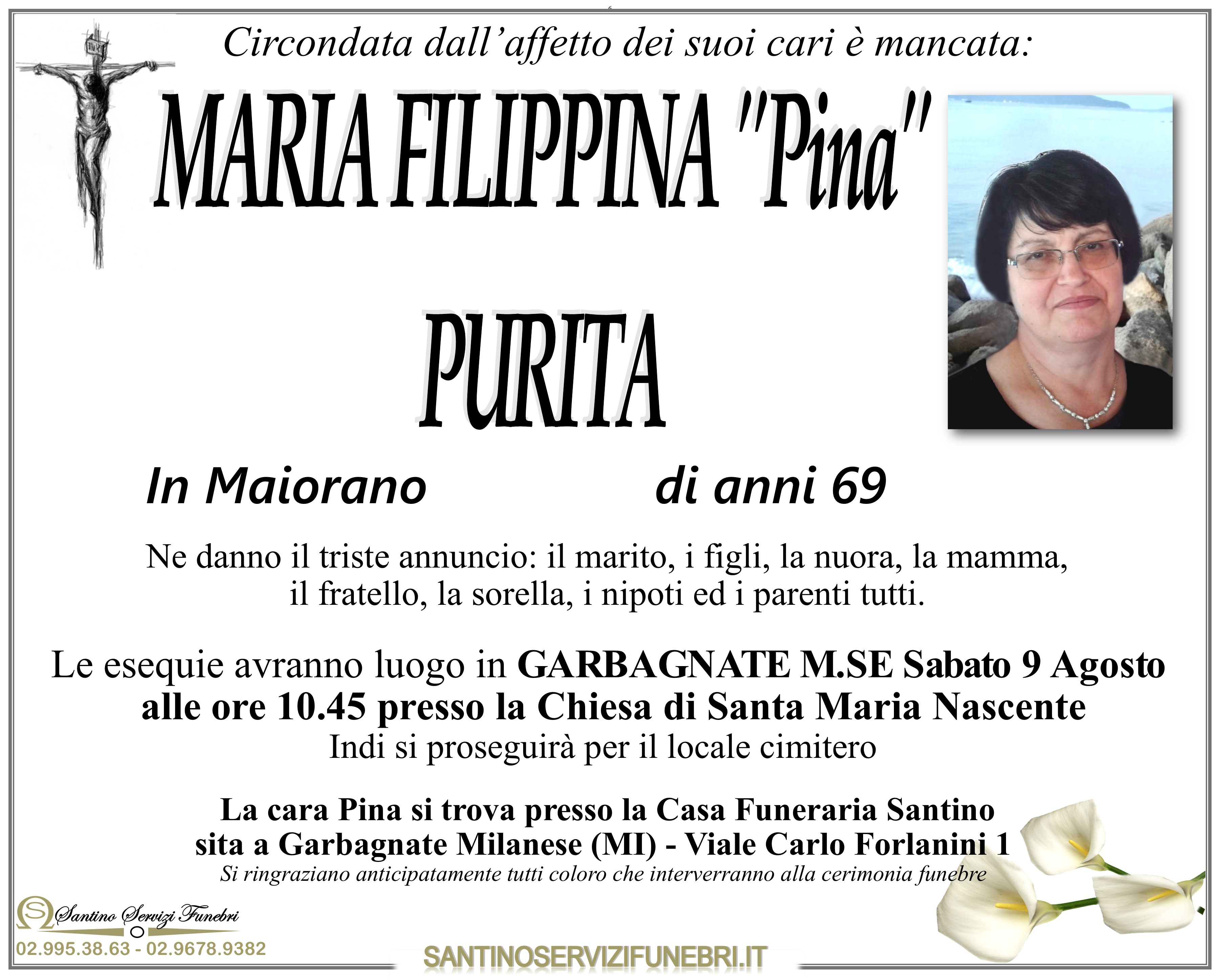 MARIA FILIPPINA "Pina" PURITA