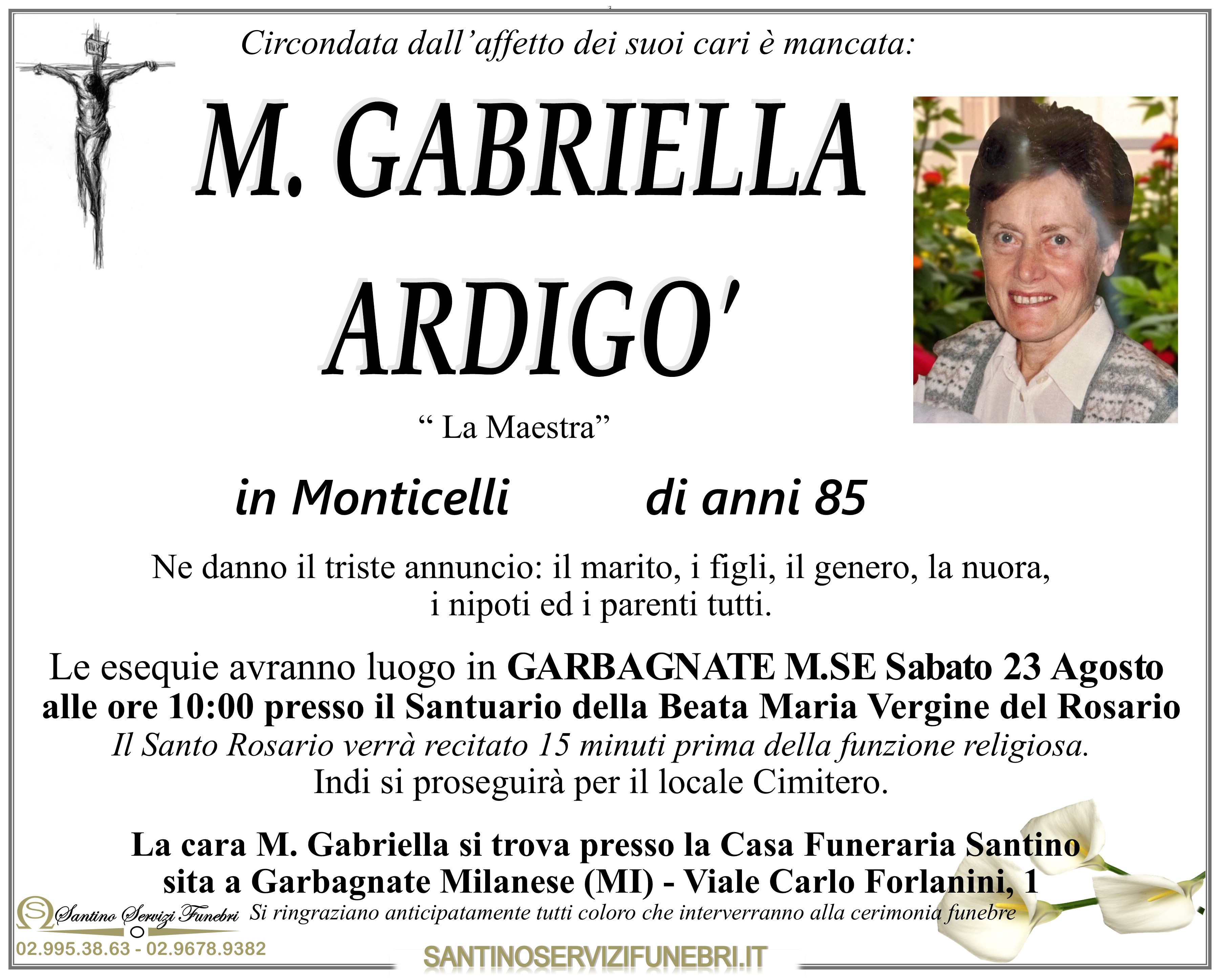 MARIA GABRIELLA ARDIGO'