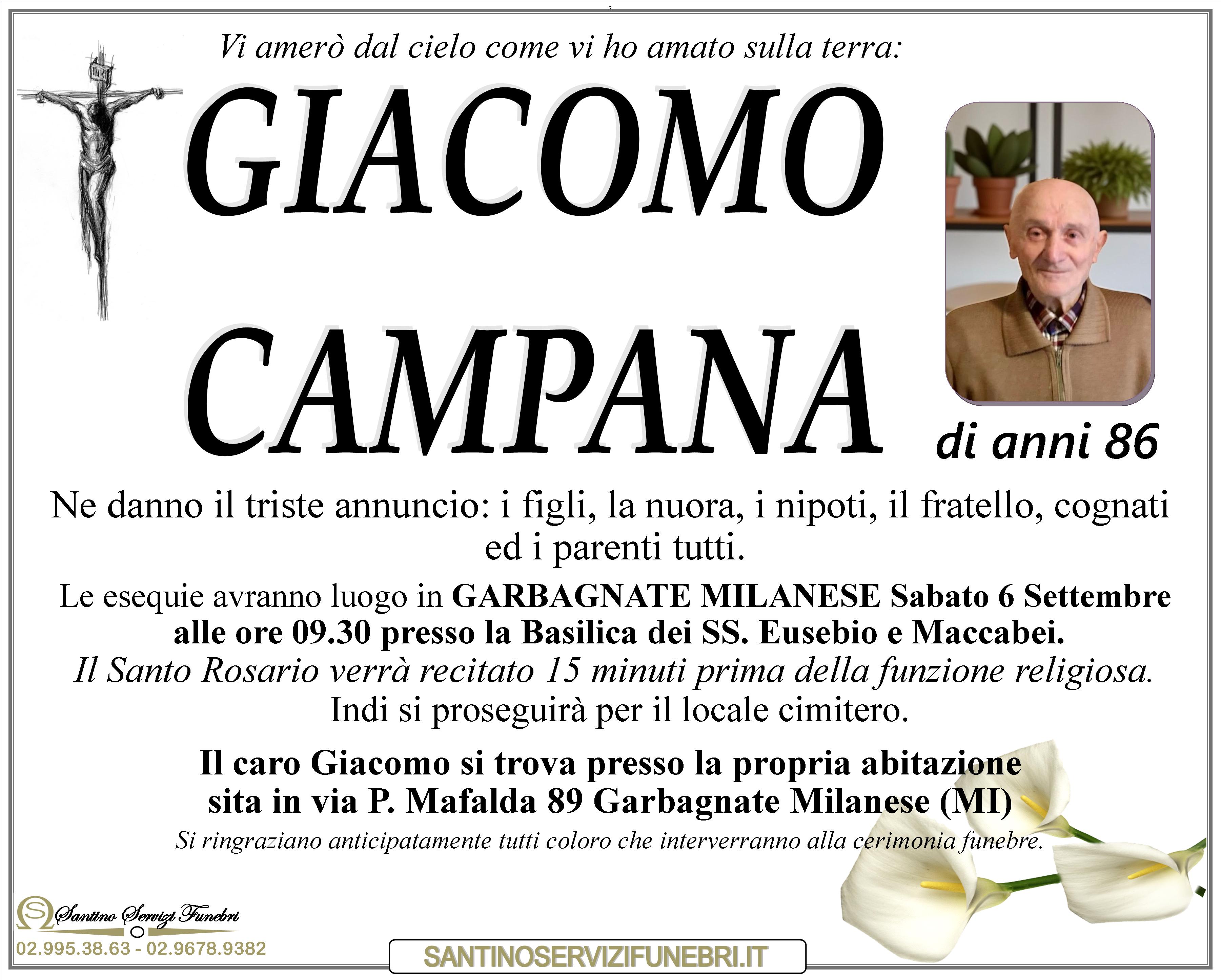 GIACOMO CAMPANA