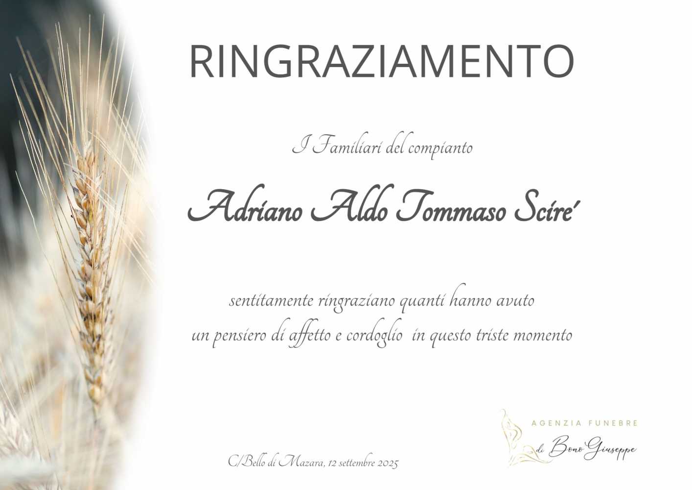 Adriano Aldo Tommaso Scire'