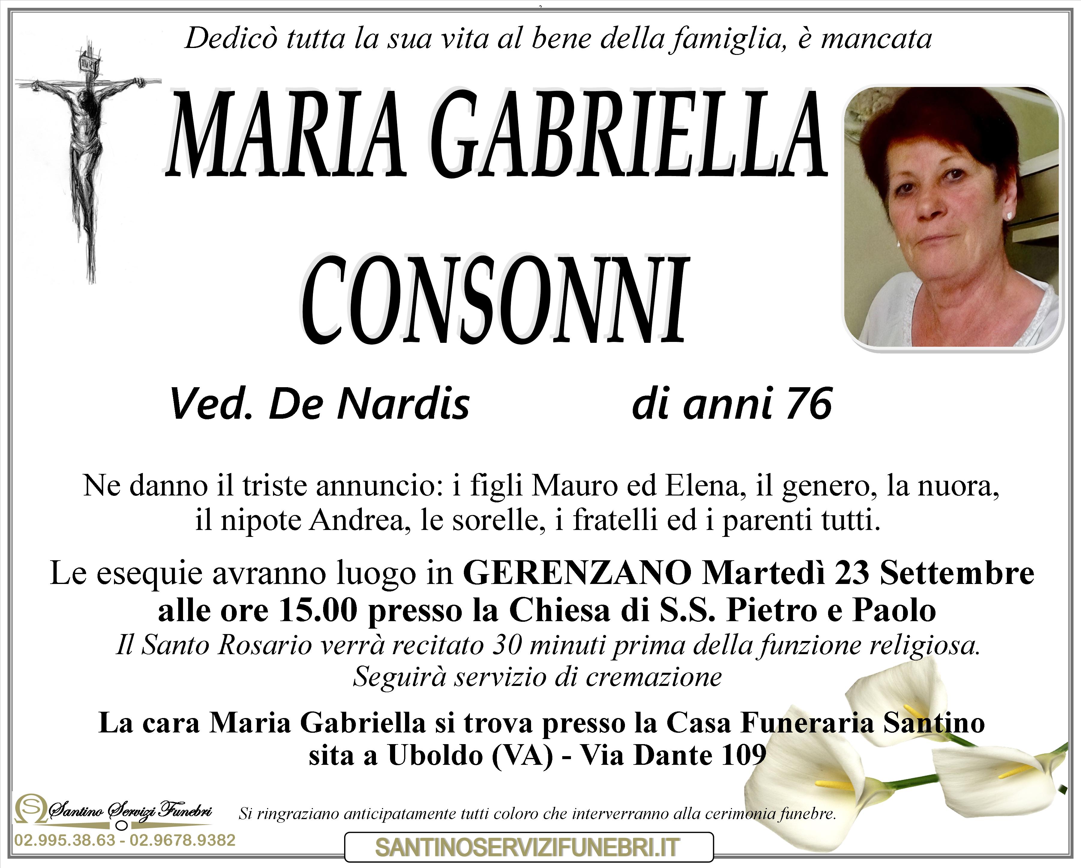 MARIA GABRIELLA CONSONNI