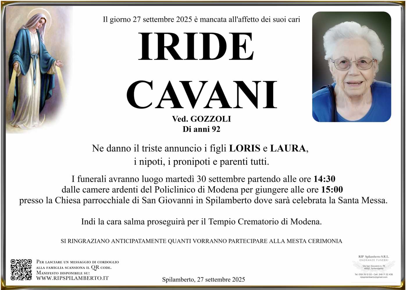 IRIDE CAVANI