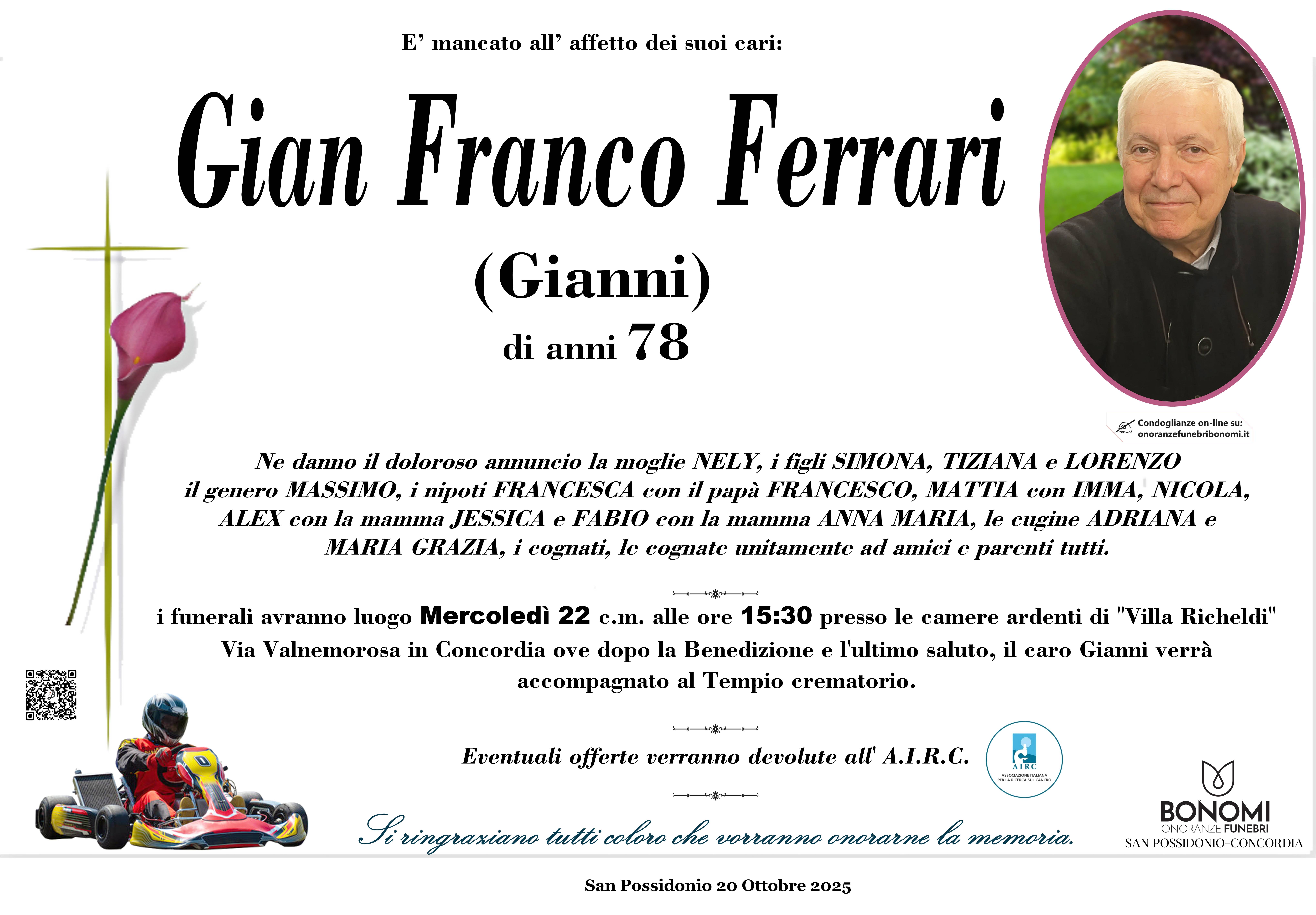 GIAN FRANCO FERRARI