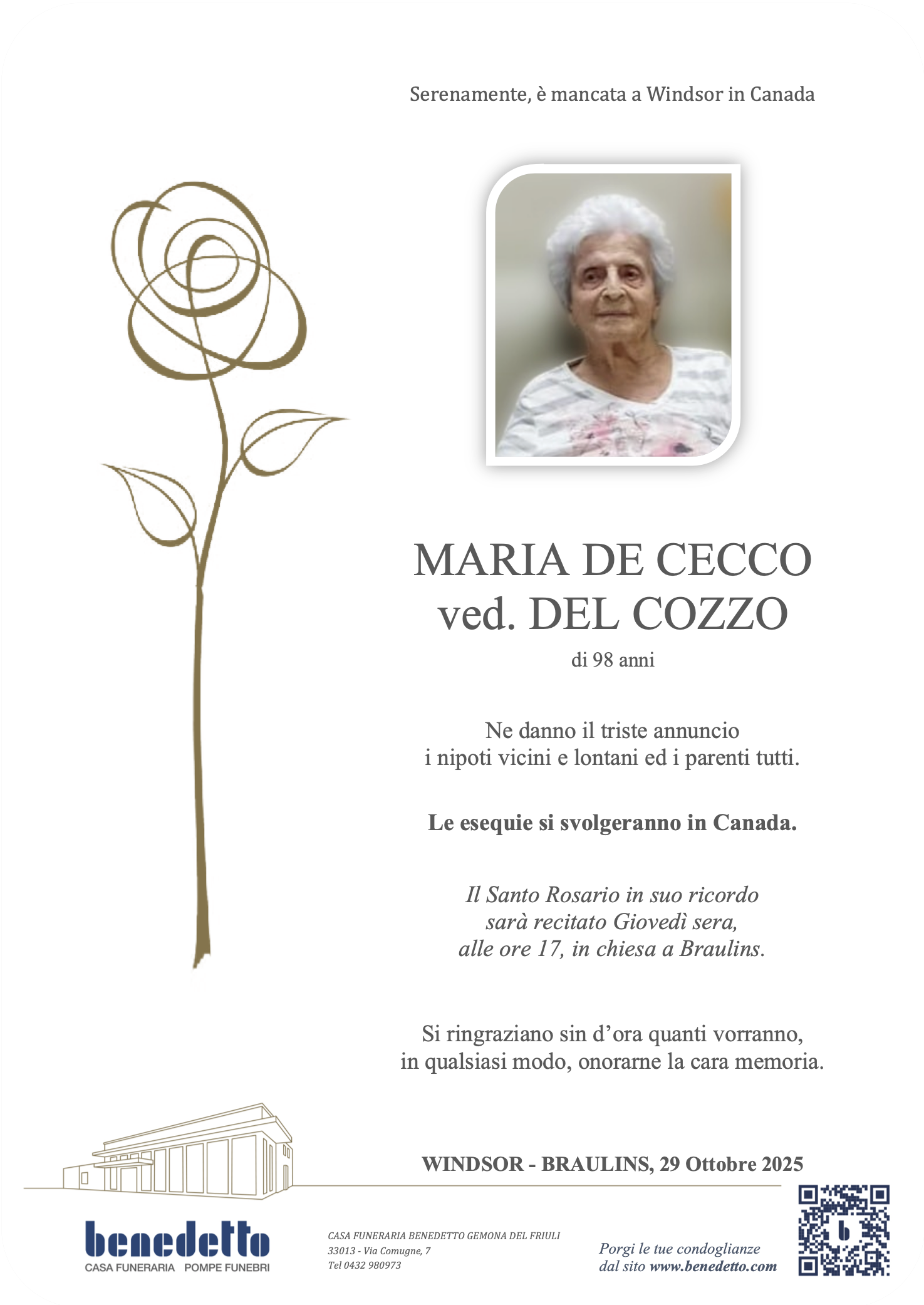 MARIA DE CECCO