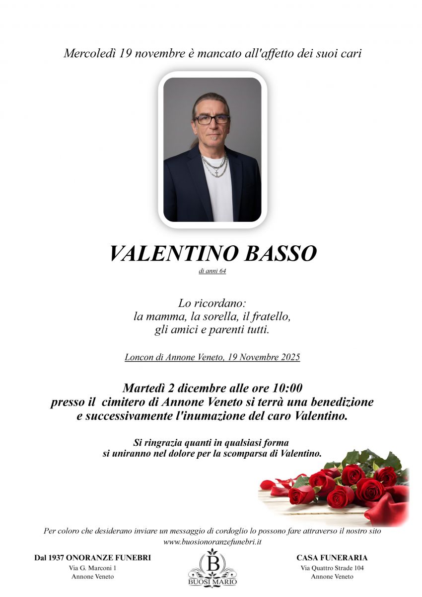 VALENTINO BASSO