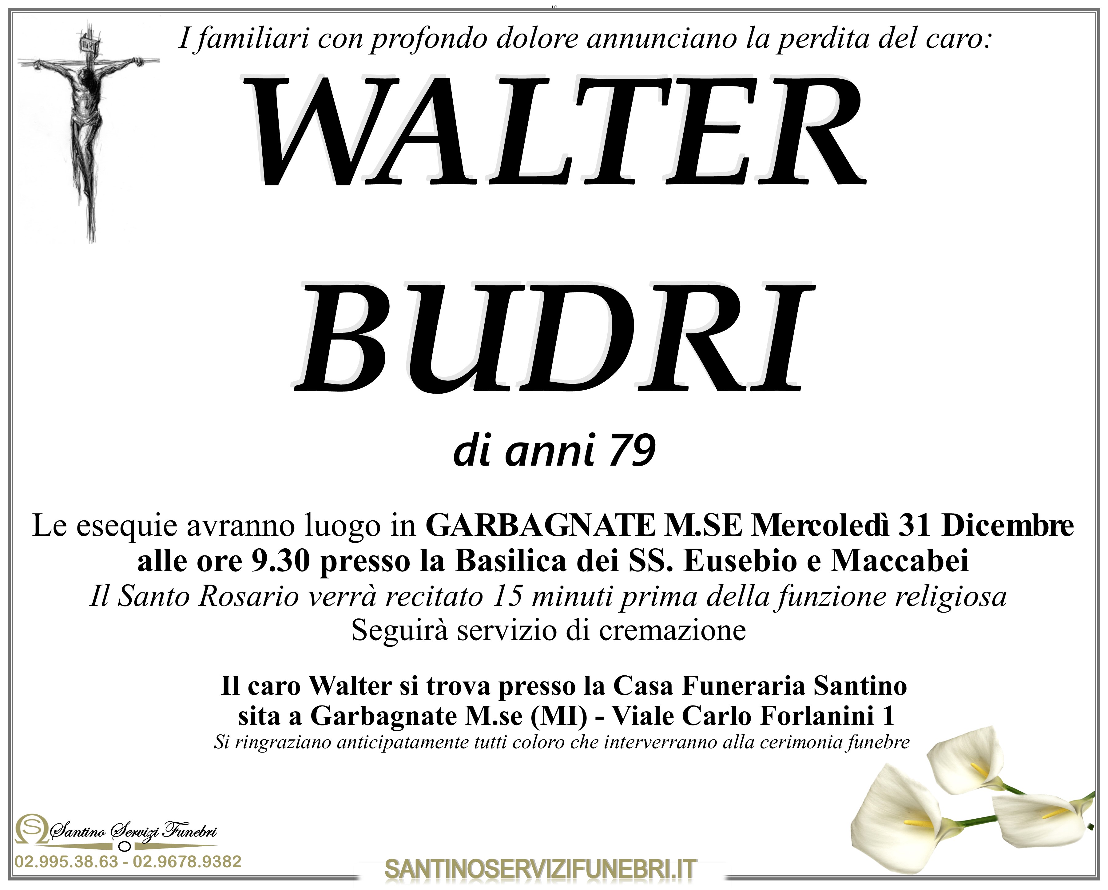 WALTER BUDRI