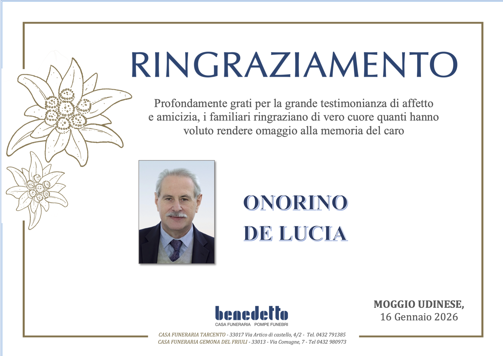 ONORINO DE LUCIA