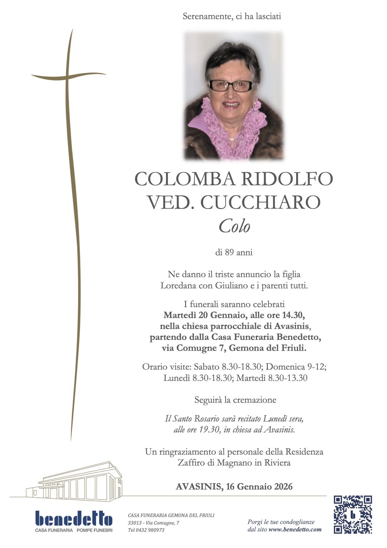 COLOMBA RIDOLFO