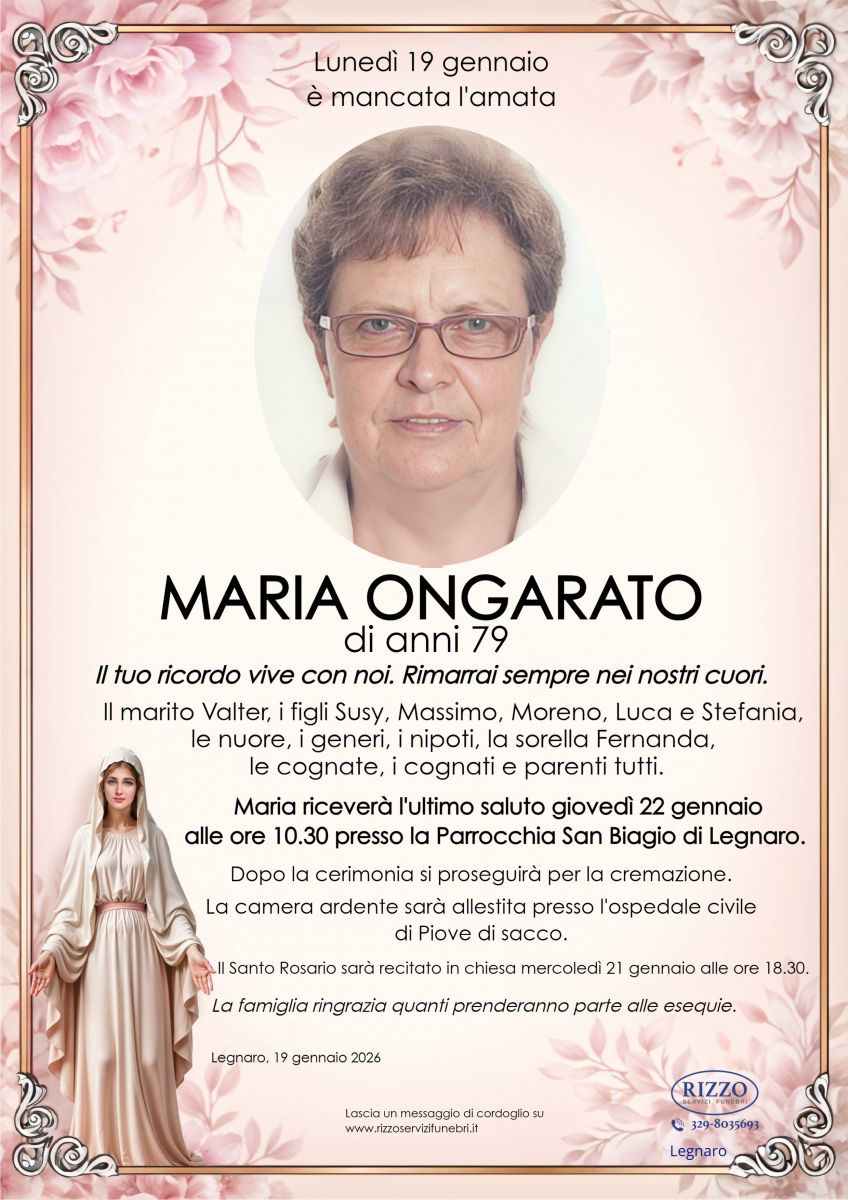 MARIA ONGARATO